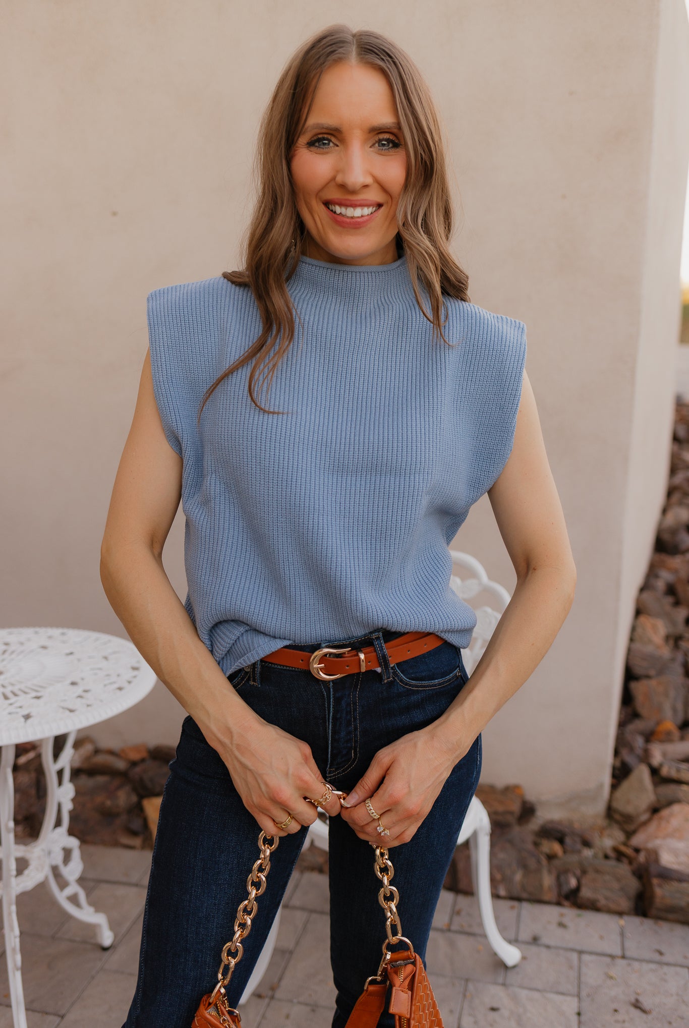 Lunet Sleeveless Sweater-Tops-Krush Kandy, Women's Online Fashion Boutique Located in Phoenix, Arizona (Scottsdale Area)