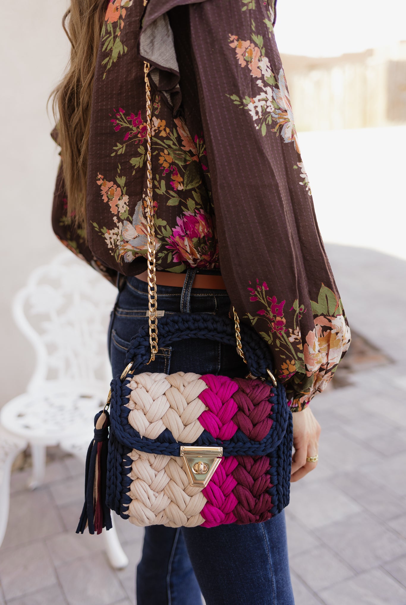 Violet Whispers Handmade Crochet Purse-handbags-Krush Kandy, Women's Online Fashion Boutique Located in Phoenix, Arizona (Scottsdale Area)