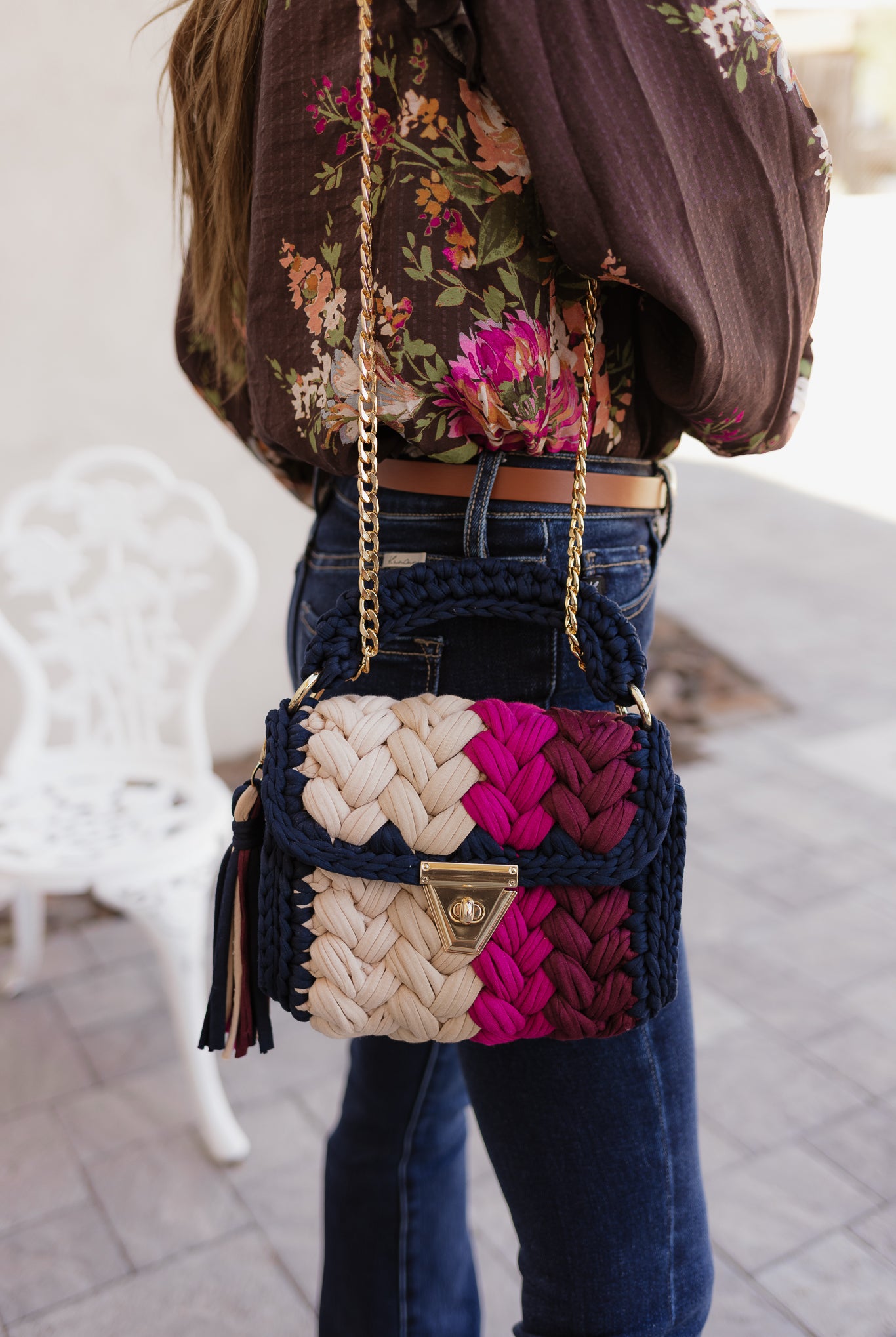 Violet Whispers Handmade Crochet Purse-handbags-Krush Kandy, Women's Online Fashion Boutique Located in Phoenix, Arizona (Scottsdale Area)