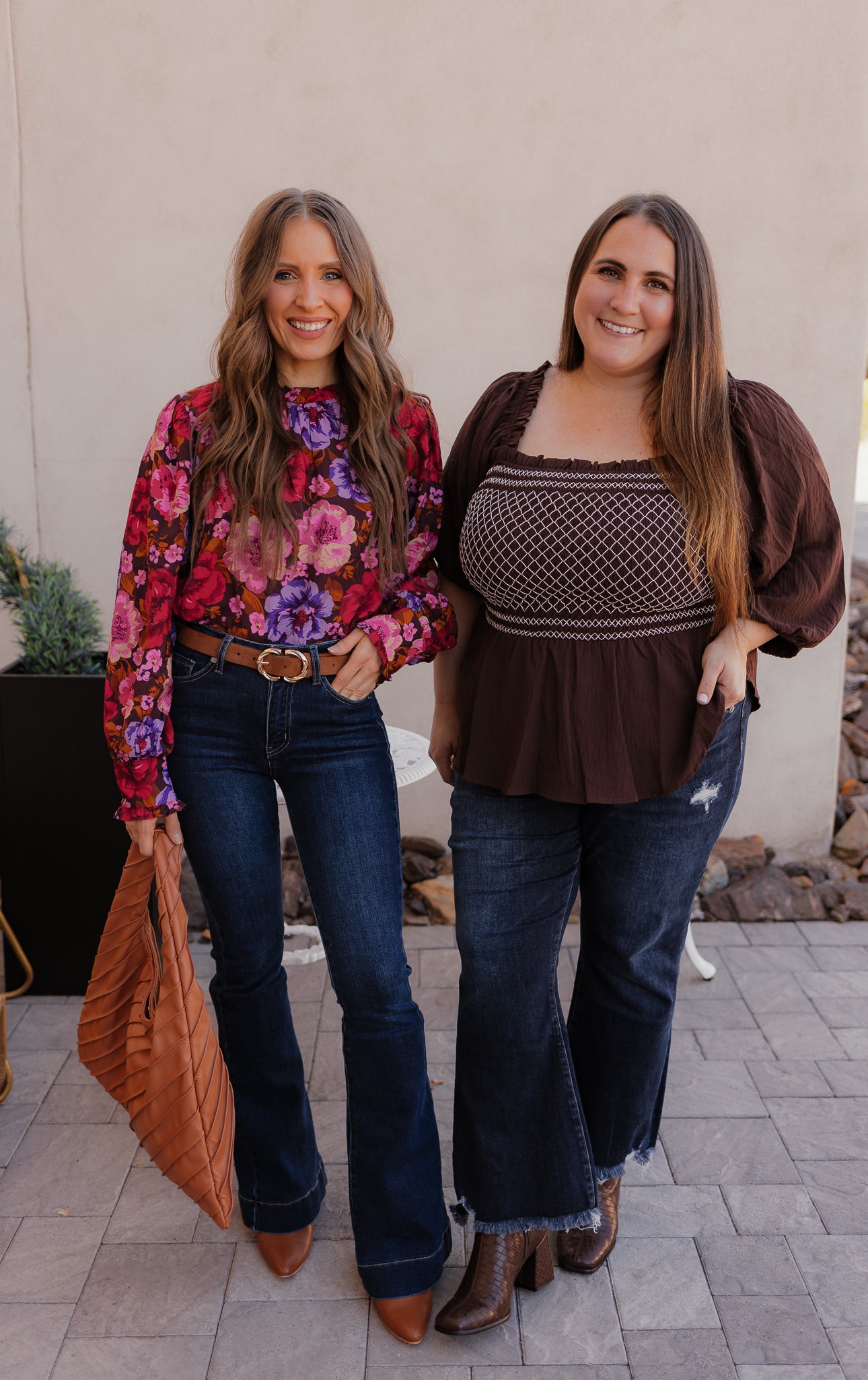 Bold Floral Chiffon Blouse S-3X-Tops-Krush Kandy, Women's Online Fashion Boutique Located in Phoenix, Arizona (Scottsdale Area)