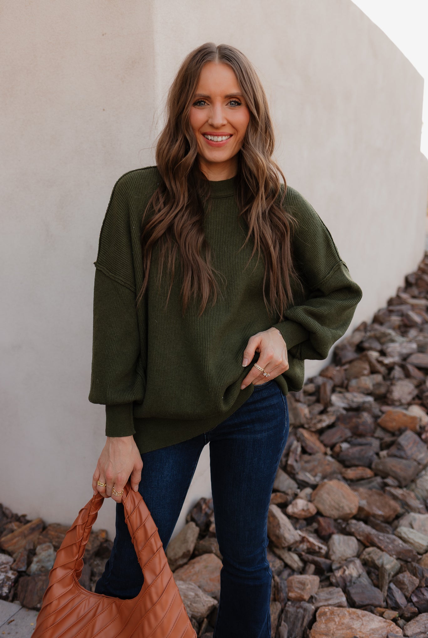 Luxe Viscose Cozy Comfort Side Slit Sweater-Sweaters-Krush Kandy, Women's Online Fashion Boutique Located in Phoenix, Arizona (Scottsdale Area)