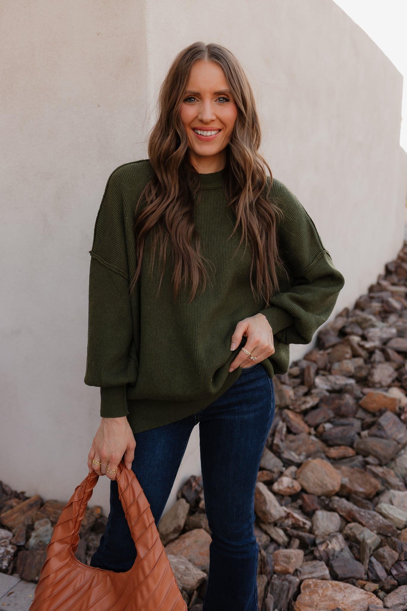 Luxe Viscose Cozy Comfort Side Slit Sweater-Sweaters-Krush Kandy, Women's Online Fashion Boutique Located in Phoenix, Arizona (Scottsdale Area)