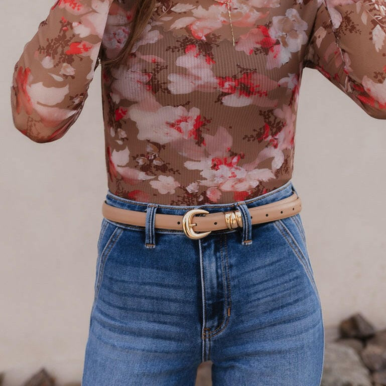 Thin Genuine Leather Belt-Belts-Krush Kandy, Women's Online Fashion Boutique Located in Phoenix, Arizona (Scottsdale Area)
