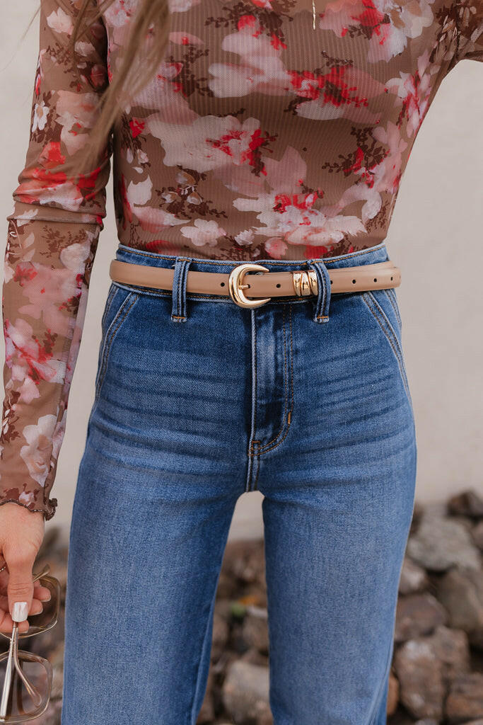 Thin Genuine Leather Belt-Belts-Krush Kandy, Women's Online Fashion Boutique Located in Phoenix, Arizona (Scottsdale Area)