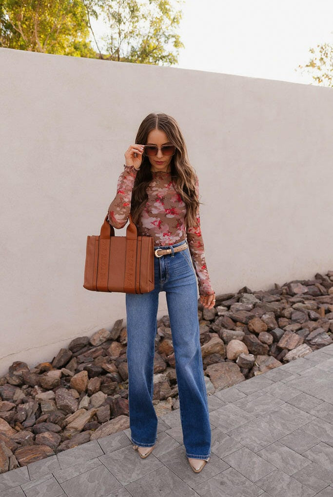 Dusk to Dawn Gradient Wide Leg Kancan Jeans-Jeans-Krush Kandy, Women's Online Fashion Boutique Located in Phoenix, Arizona (Scottsdale Area)