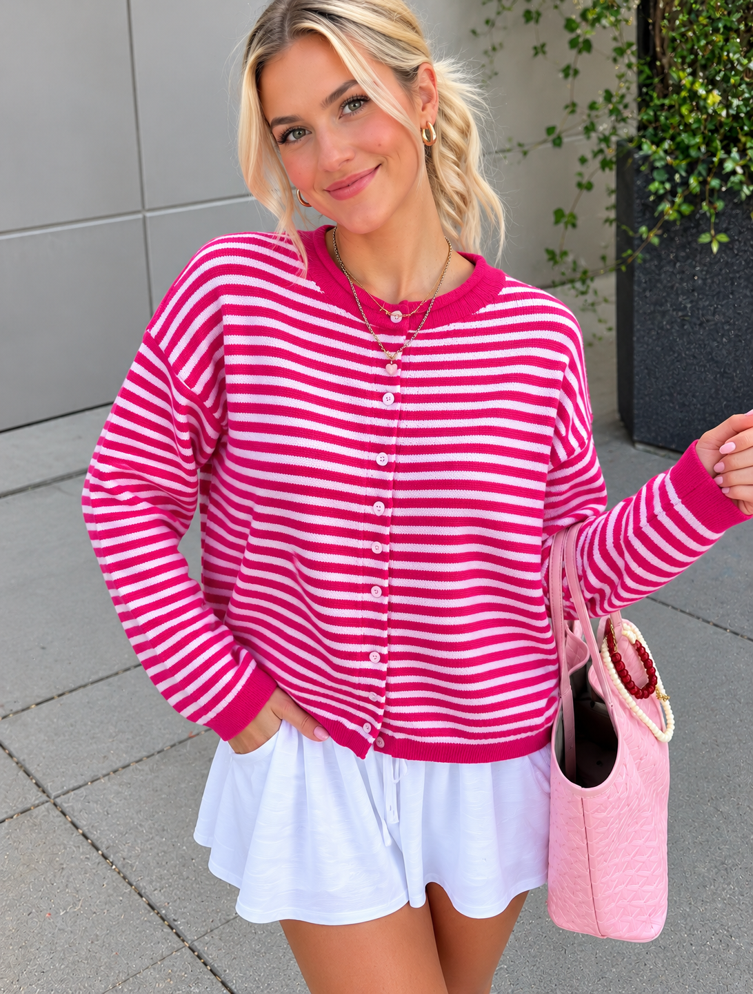 Fuchsia Stripes and Pink Tote.png