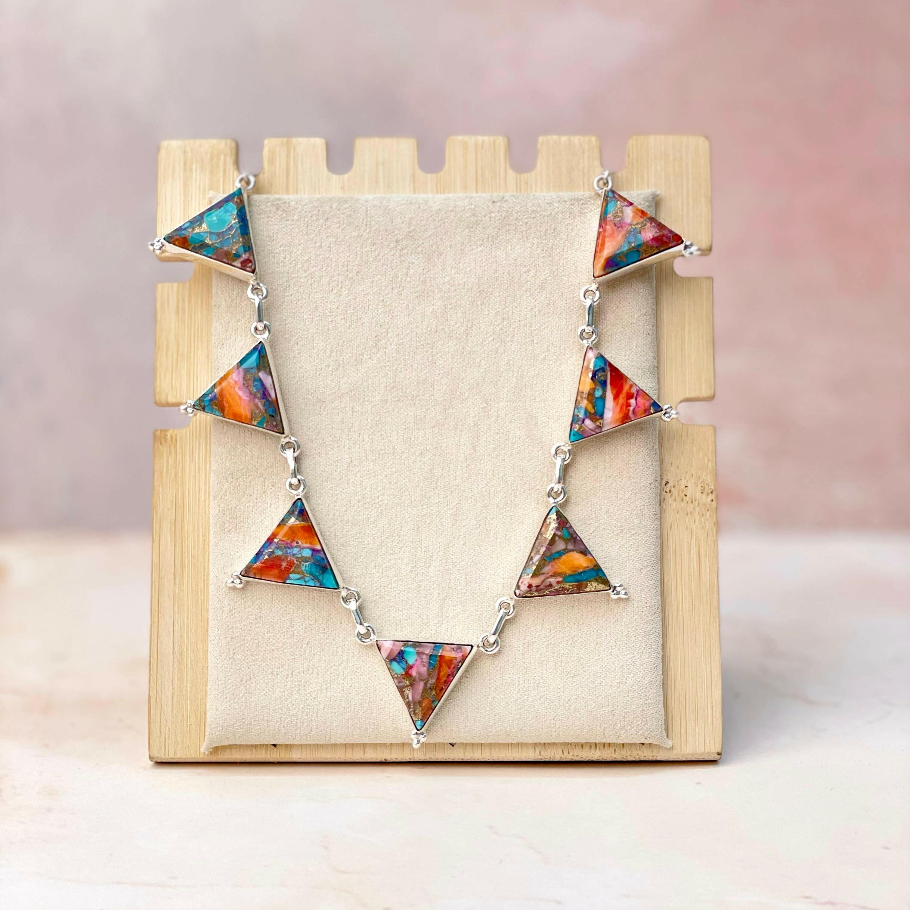 Tiffany's Triangle Necklace-Necklaces-Krush Kandy, Women's Online Fashion Boutique Located in Phoenix, Arizona (Scottsdale Area)