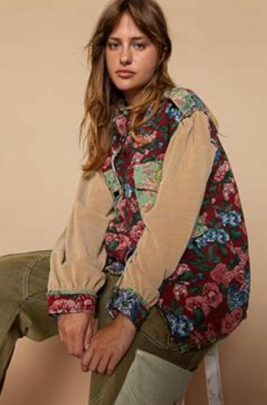 POL Women's Floral Long Sleeve Shacket-Sweaters-Krush Kandy, Women's Online Fashion Boutique Located in Phoenix, Arizona (Scottsdale Area)