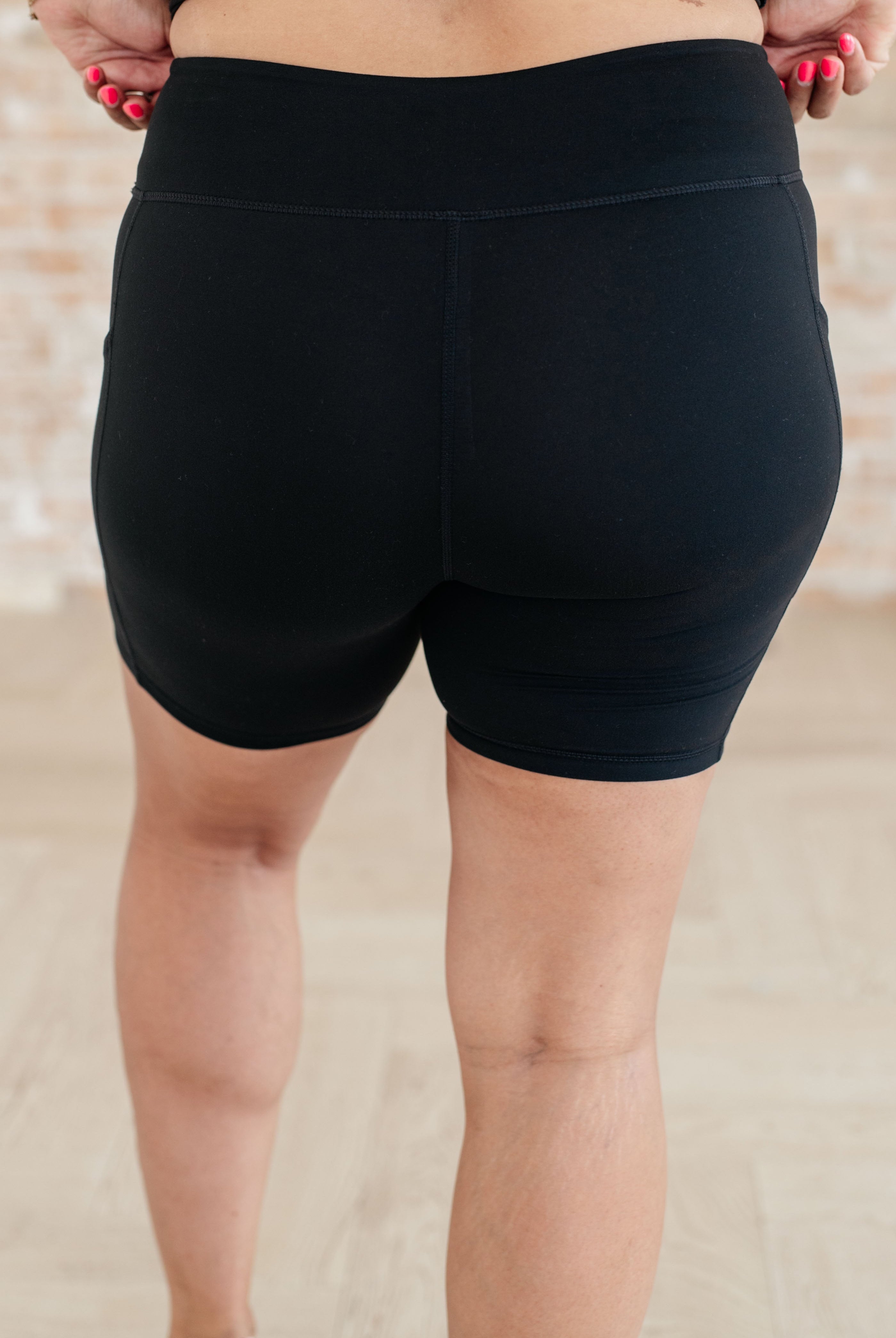 Getting Active Biker Shorts in Black-Shorts-Krush Kandy, Women's Online Fashion Boutique Located in Phoenix, Arizona (Scottsdale Area)