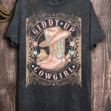 Giddy Up Cowgirl Graphic Tee