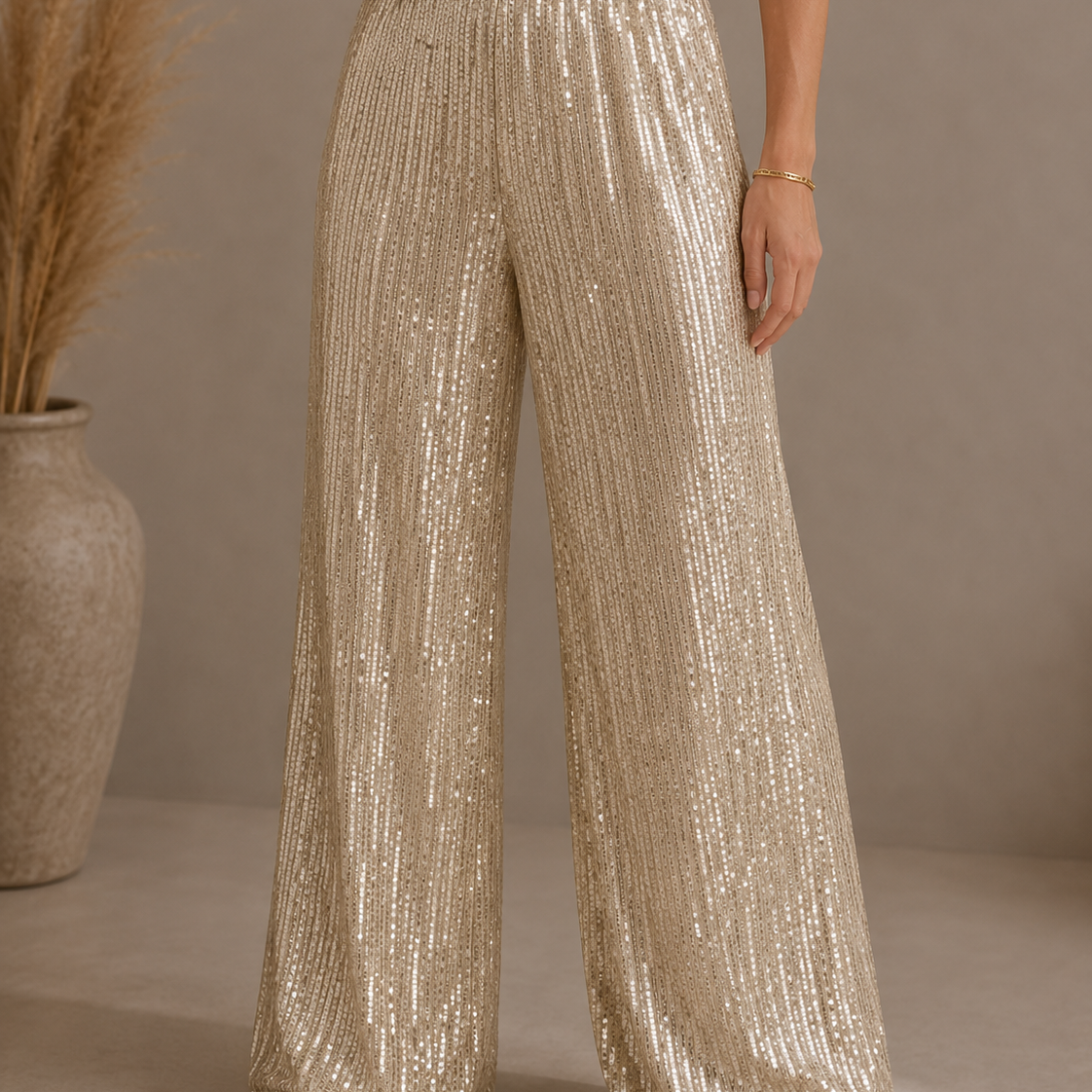 Glam it Up Sequin Wide Leg Pants