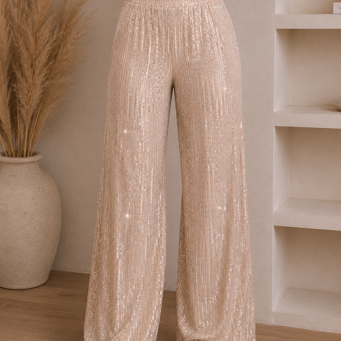 Glam it Up Sequin Wide Leg Pants