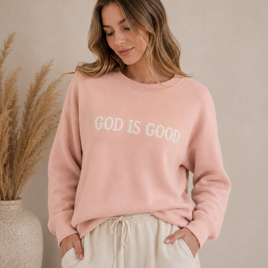 God Is Good Graphic Sweater