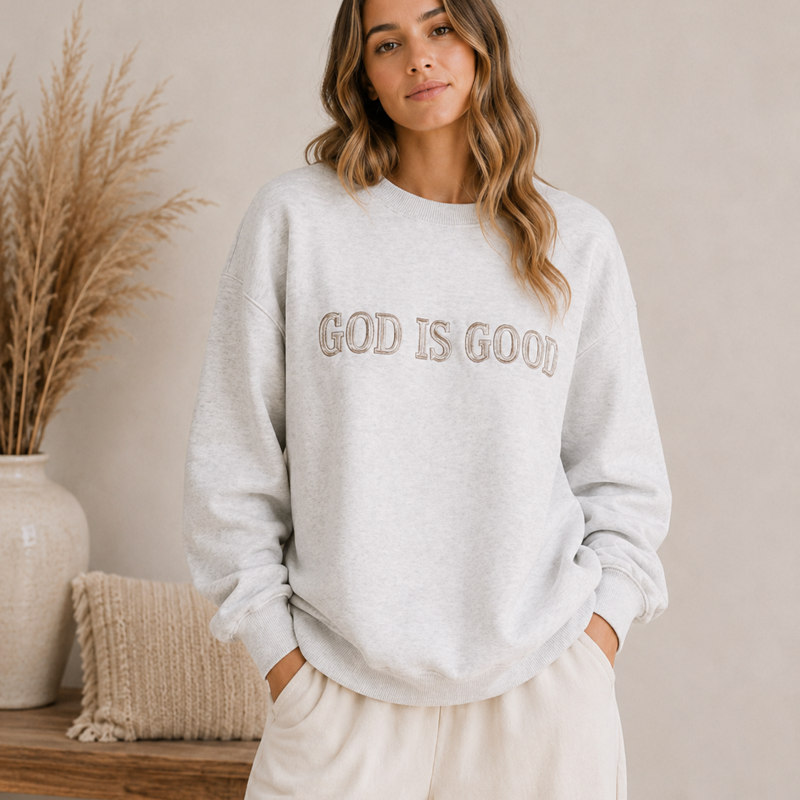 God Is Good Graphic Sweater