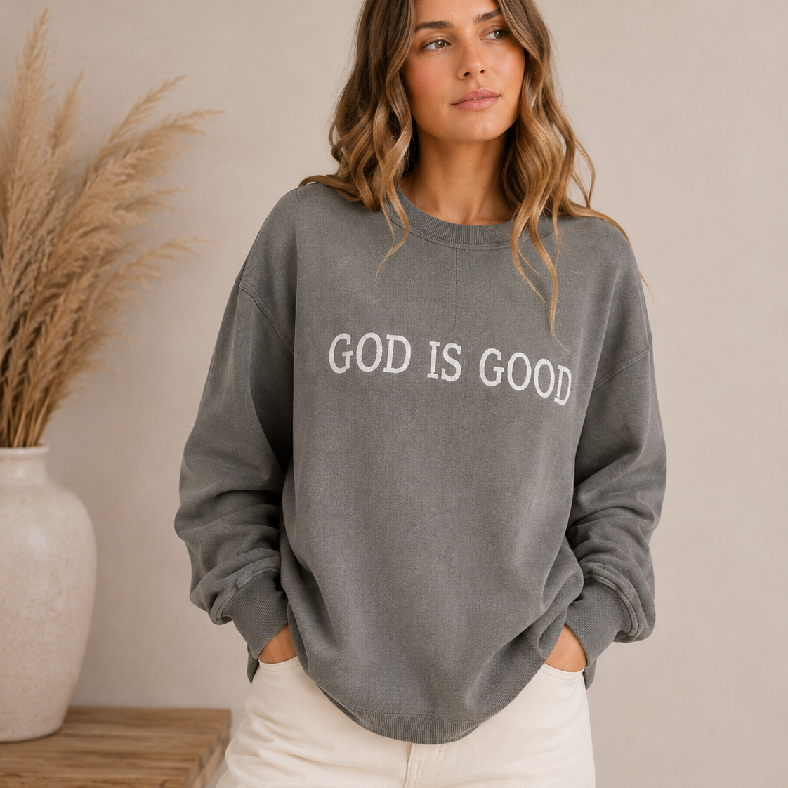 God Is Good Graphic Sweater