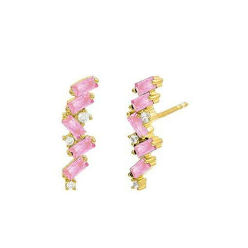 Sterling Silver Cubic Zirconia Dainty Stud Earrings-Earrings-Krush Kandy, Women's Online Fashion Boutique Located in Phoenix, Arizona (Scottsdale Area)