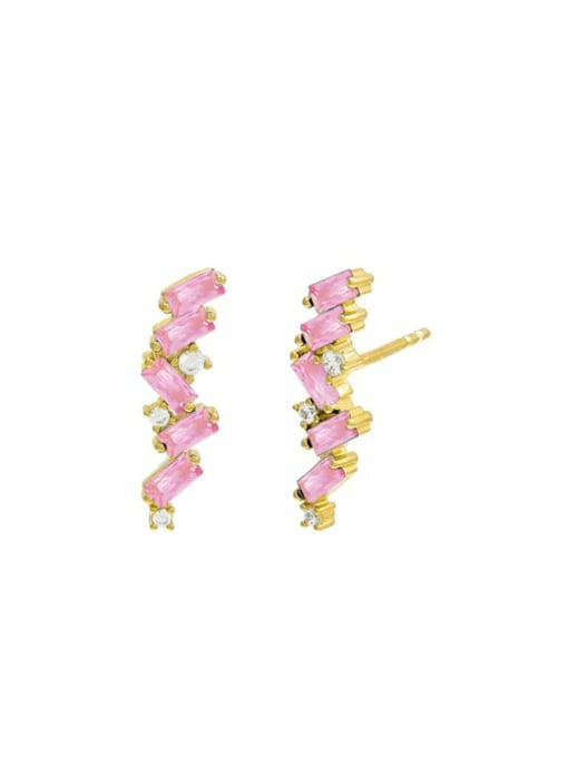 Sterling Silver Cubic Zirconia Dainty Stud Earrings-Earrings-Krush Kandy, Women's Online Fashion Boutique Located in Phoenix, Arizona (Scottsdale Area)