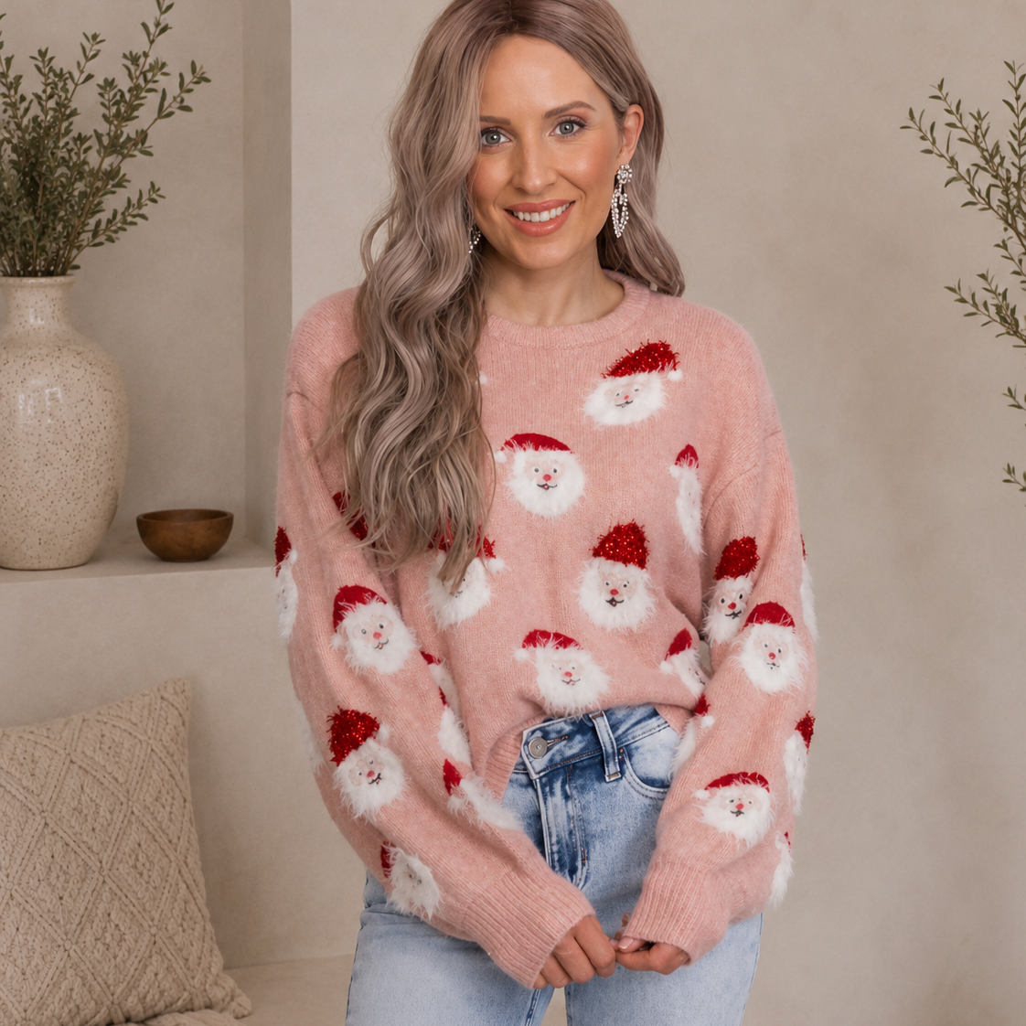 Holiday Santa Party Sweater | S-2X