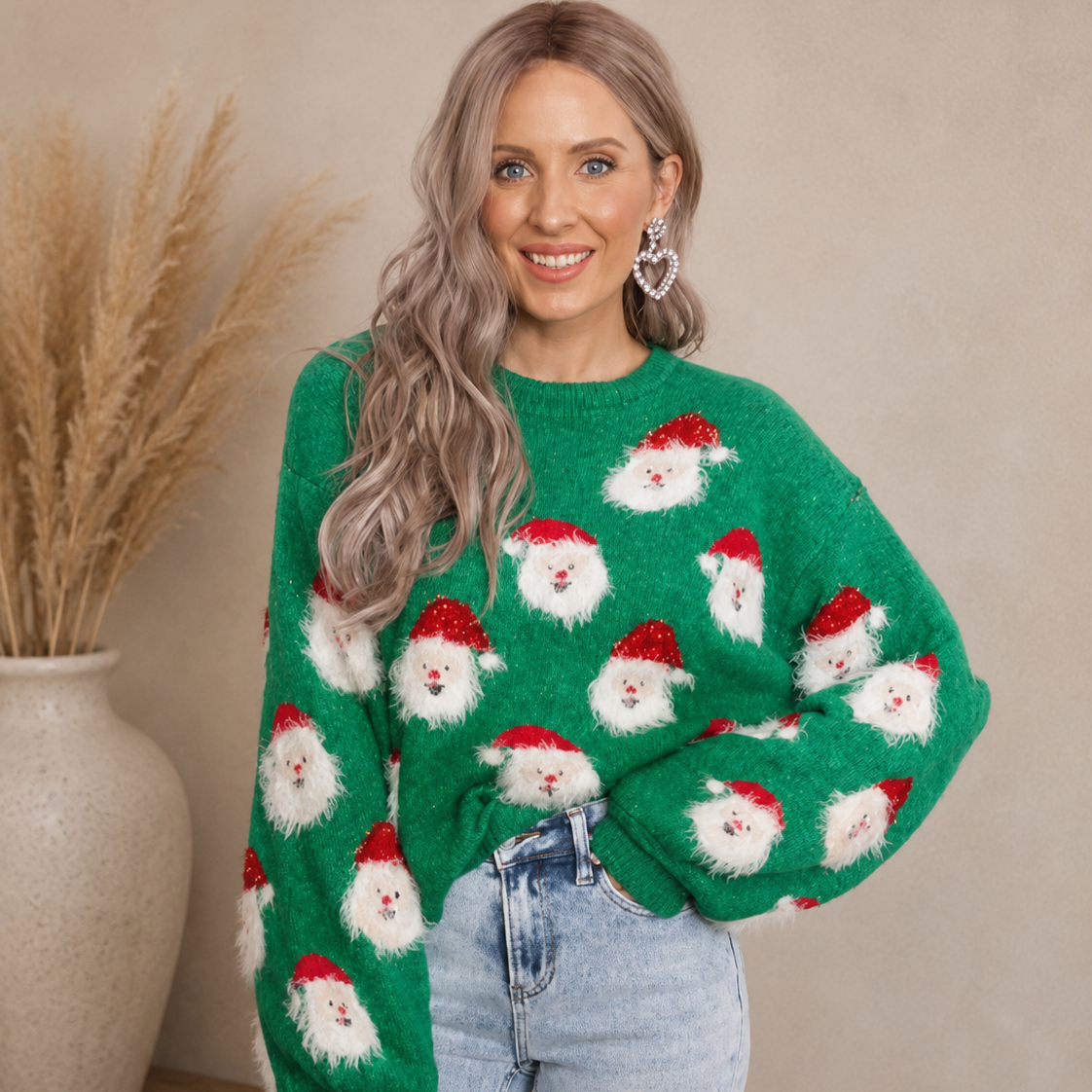 Holiday Santa Party Sweater | S-2X