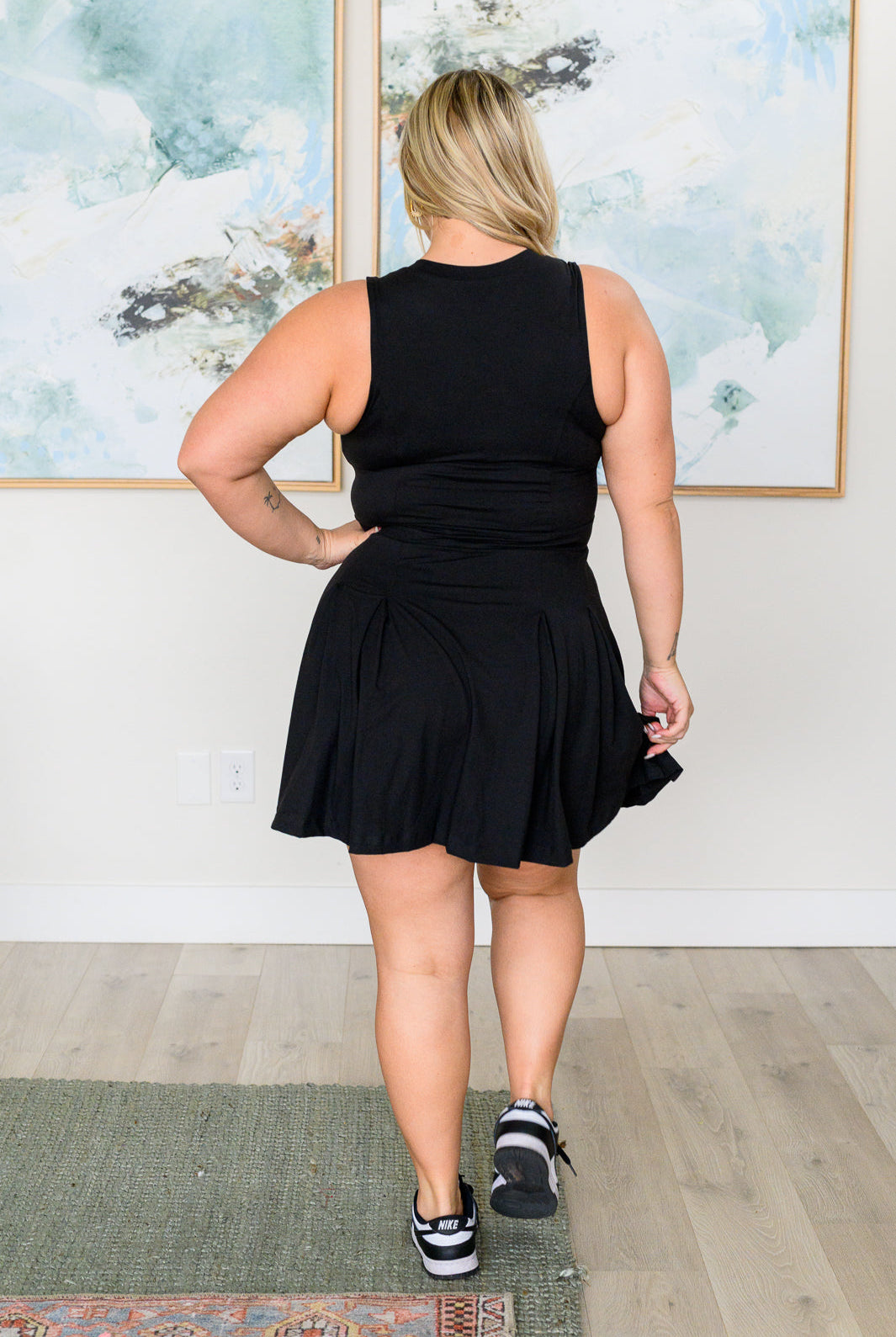 Hop, Skip and a Jump Dress and Shorts Set in Black-Dresses-Krush Kandy, Women's Online Fashion Boutique Located in Phoenix, Arizona (Scottsdale Area)