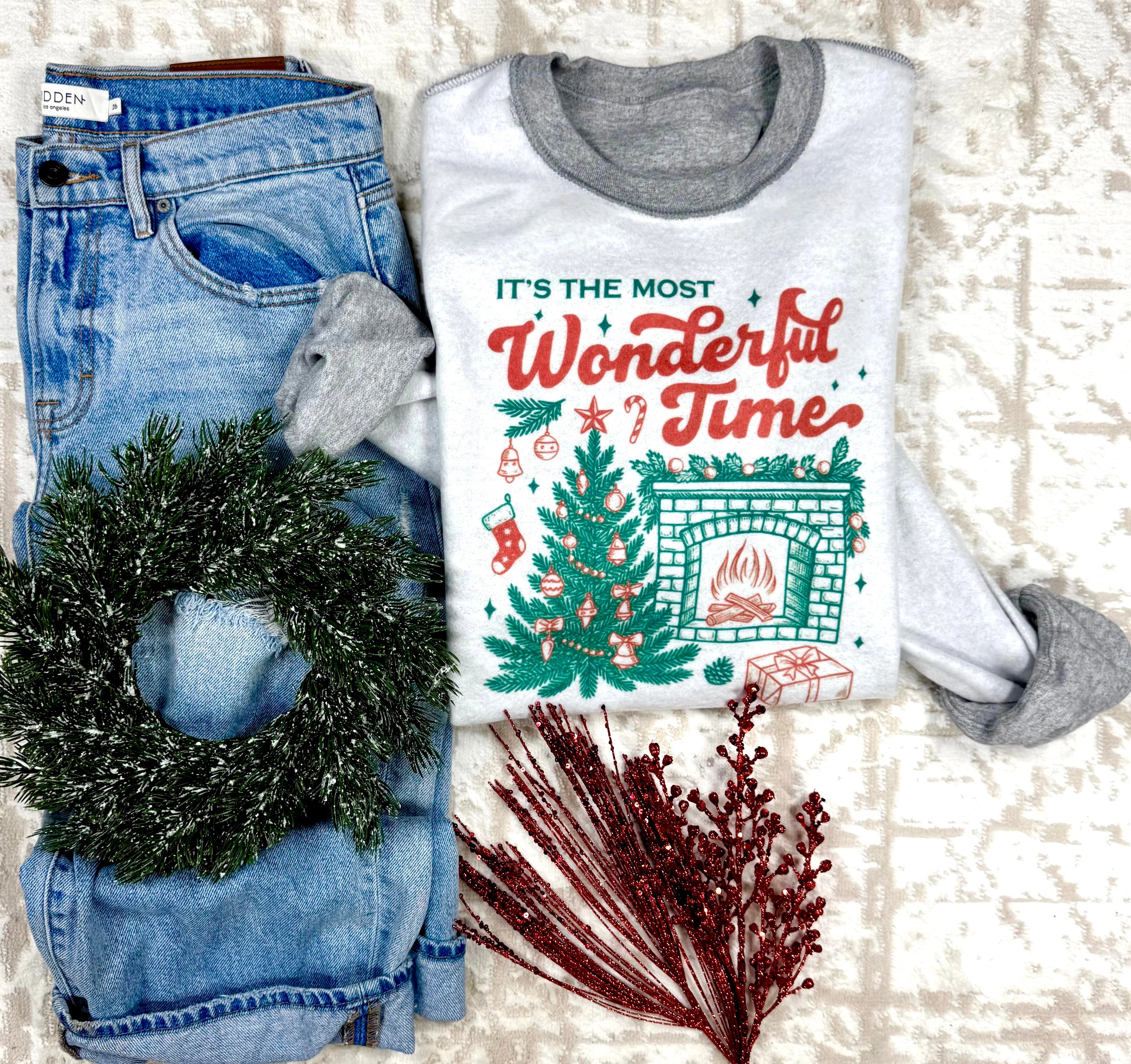 Inside Out Christmas Sweatshirts - NEW COLORS-Graphic Tees-Krush Kandy, Women's Online Fashion Boutique Located in Phoenix, Arizona (Scottsdale Area)