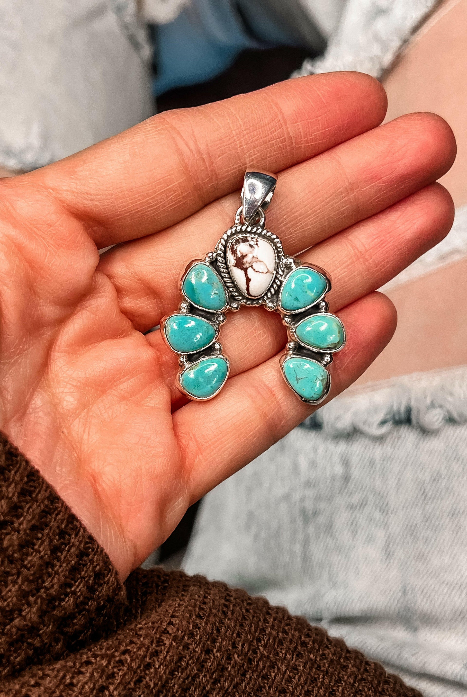 Gimme More Wildhorse & Turquoise Horseshoe Pendant & Ring-Rings-Krush Kandy, Women's Online Fashion Boutique Located in Phoenix, Arizona (Scottsdale Area)