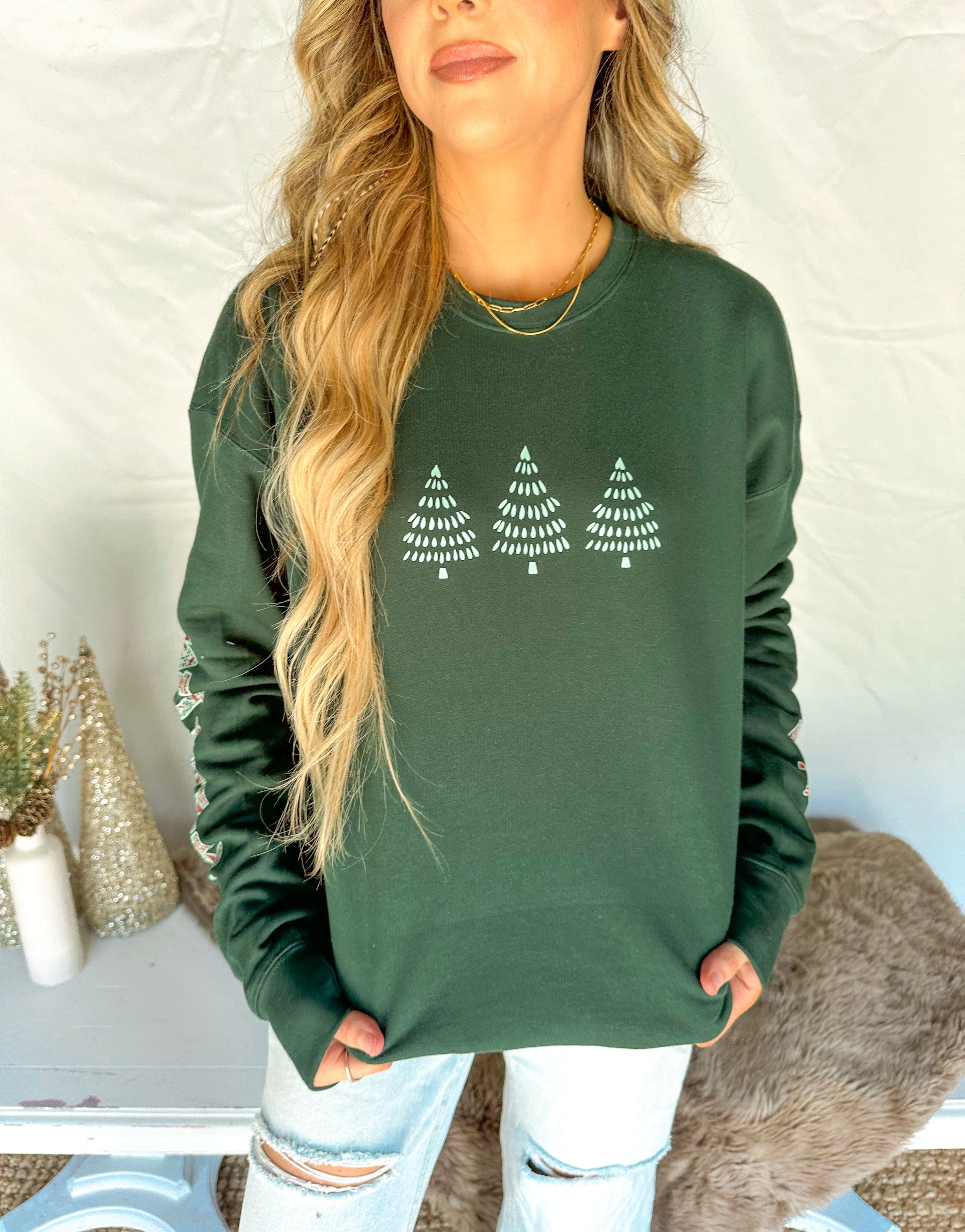 Merry Christmas Plaid Sweashirt-Krush Kandy, Women's Online Fashion Boutique Located in Phoenix, Arizona (Scottsdale Area)