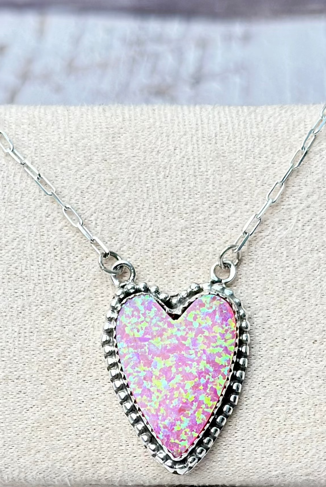 Long Heart Stone Slab Necklace MADE TO ORDER-Necklaces-Krush Kandy, Women's Online Fashion Boutique Located in Phoenix, Arizona (Scottsdale Area)