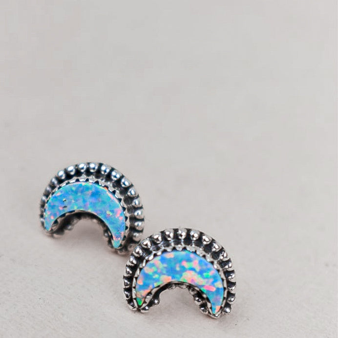 Dainty Crescent Moon Beam Earrings-Earrings-Krush Kandy, Women's Online Fashion Boutique Located in Phoenix, Arizona (Scottsdale Area)