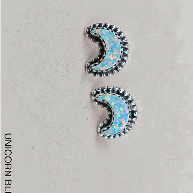 Dainty Crescent Moon Beam Earrings-Stud Earrings-Krush Kandy, Women's Online Fashion Boutique Located in Phoenix, Arizona (Scottsdale Area)