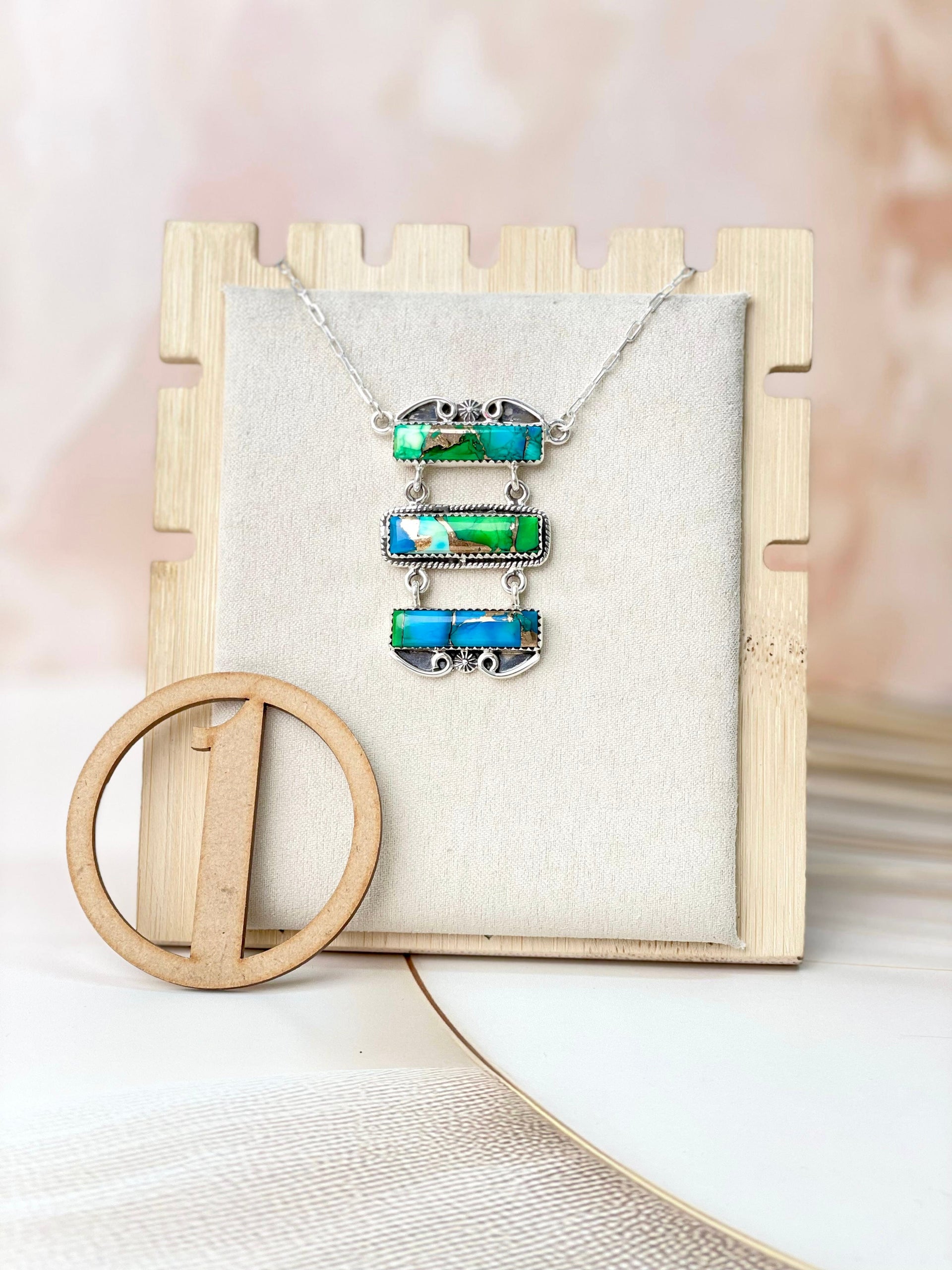 Peacock Dahlia Necklaces-Necklaces-Krush Kandy, Women's Online Fashion Boutique Located in Phoenix, Arizona (Scottsdale Area)