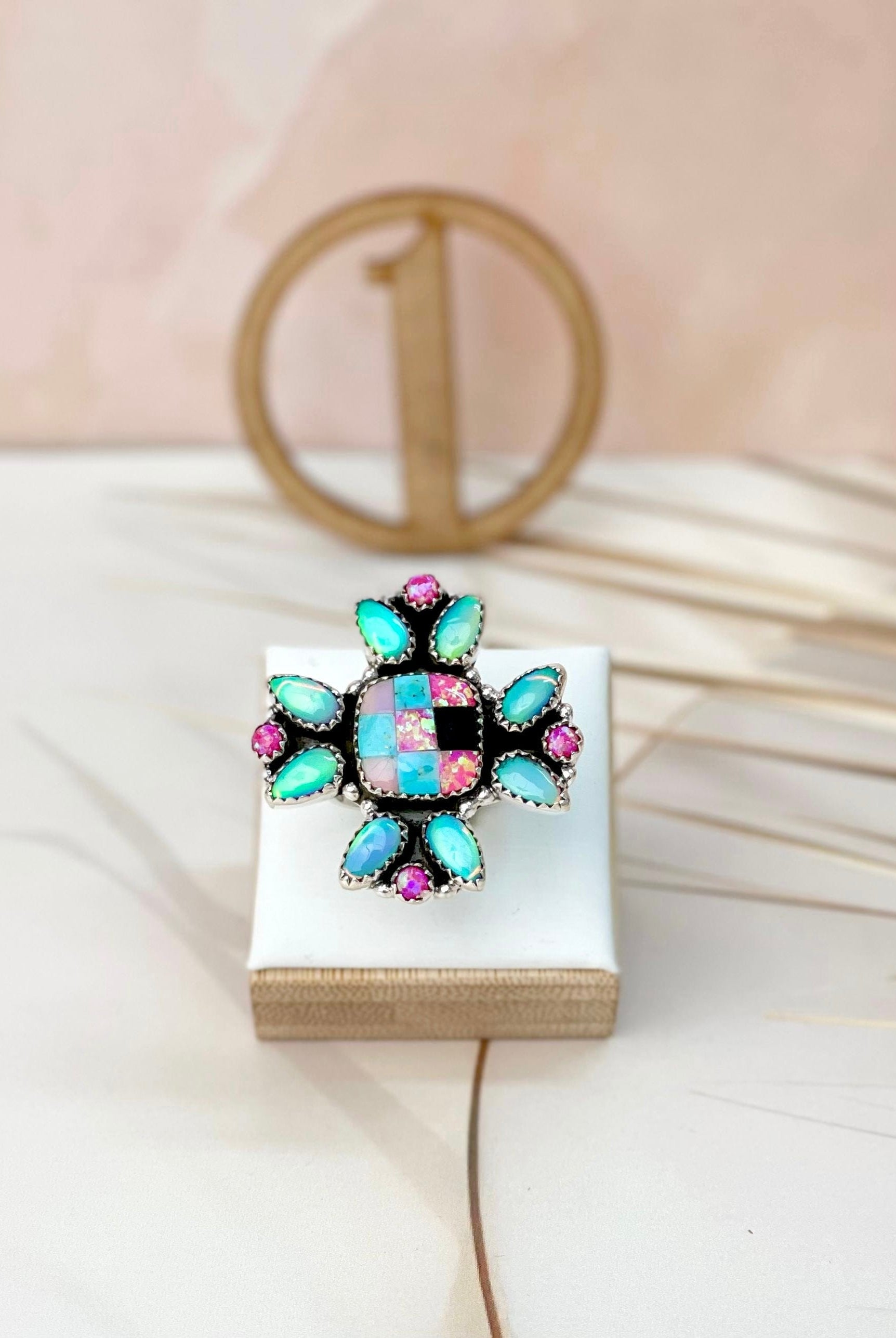 Only In Kandyland One Of A Kind Checkered Rings-Rings-Krush Kandy, Women's Online Fashion Boutique Located in Phoenix, Arizona (Scottsdale Area)
