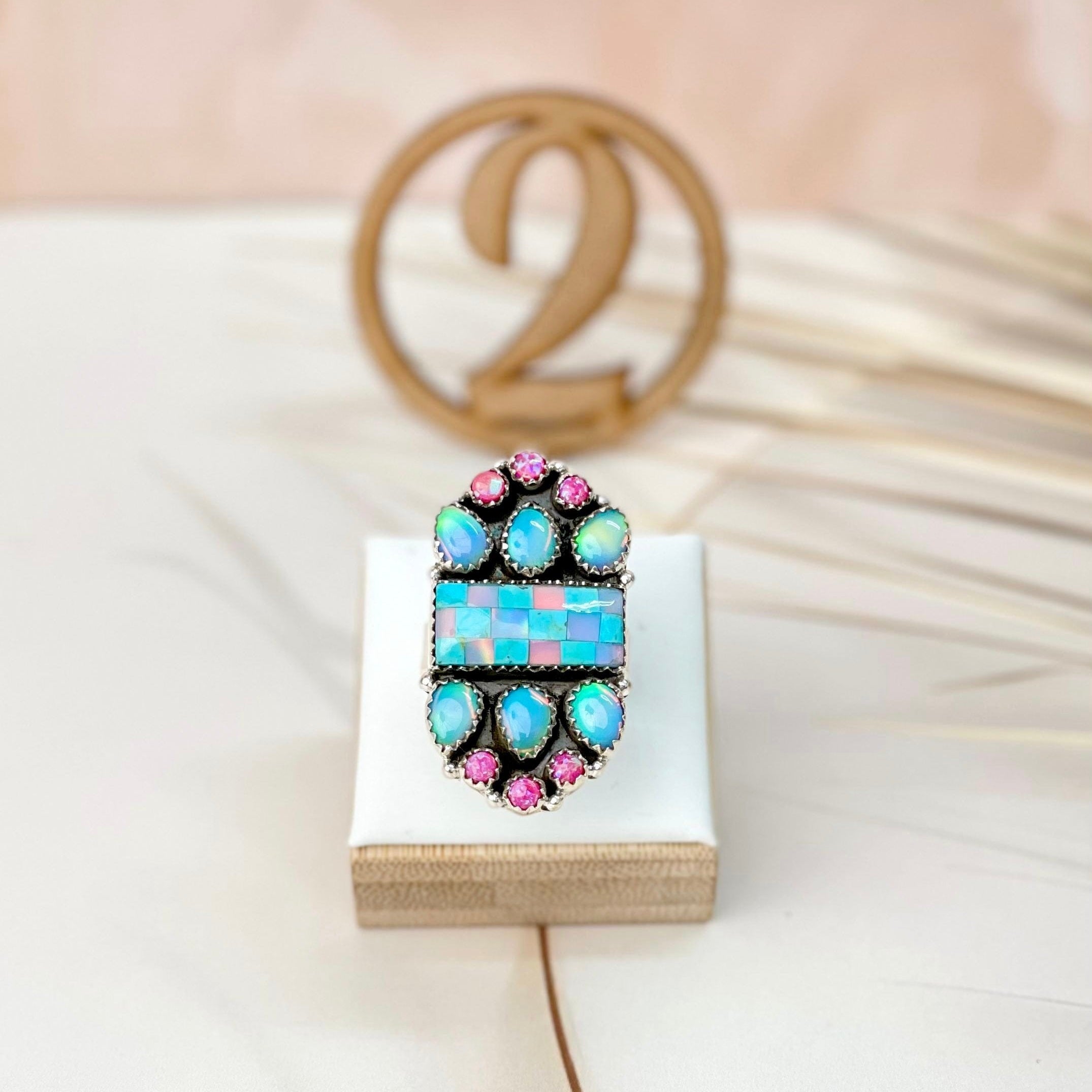 Only In Kandyland One Of A Kind Checkered Rings-Rings-Krush Kandy, Women's Online Fashion Boutique Located in Phoenix, Arizona (Scottsdale Area)