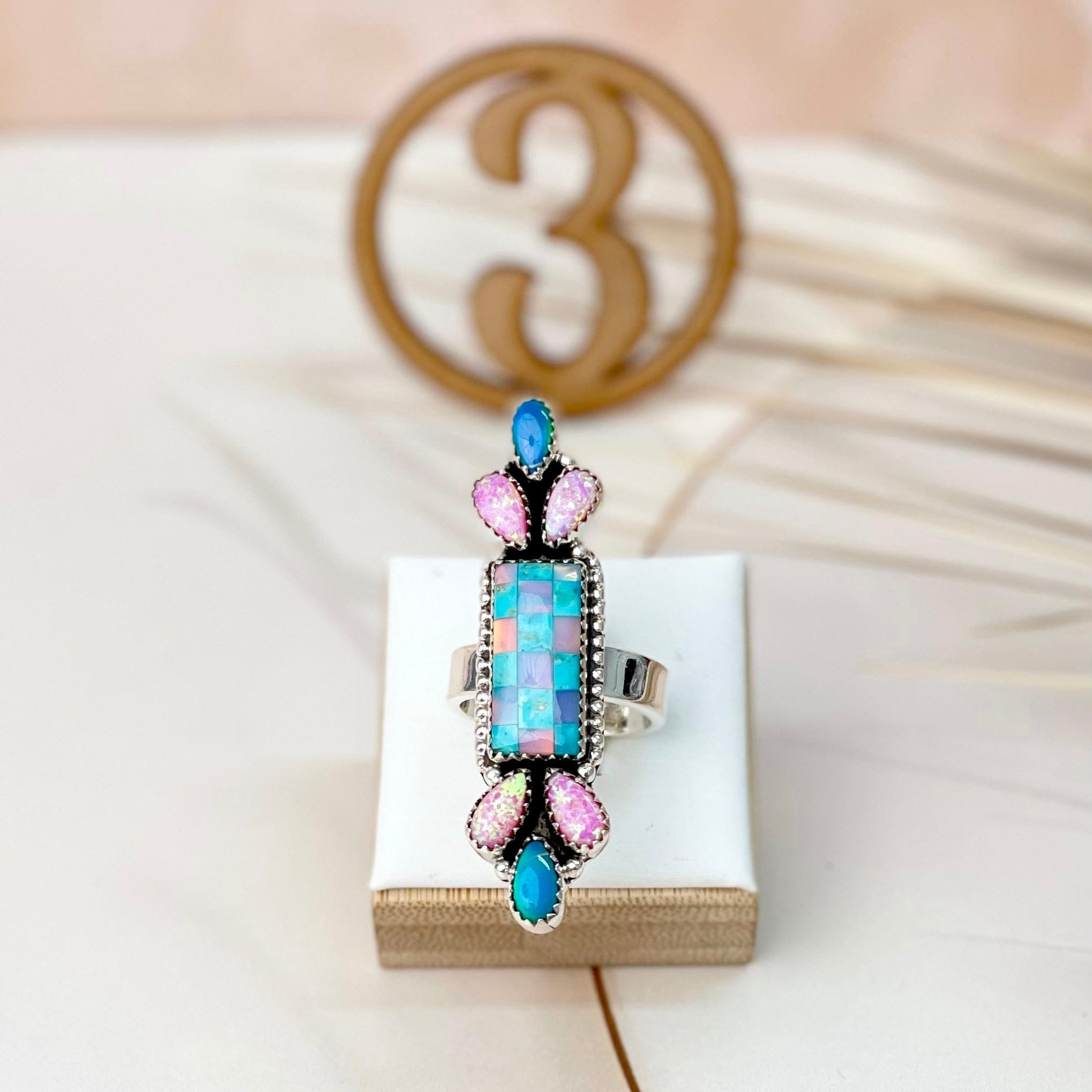 Only In Kandyland One Of A Kind Checkered Rings-Rings-Krush Kandy, Women's Online Fashion Boutique Located in Phoenix, Arizona (Scottsdale Area)