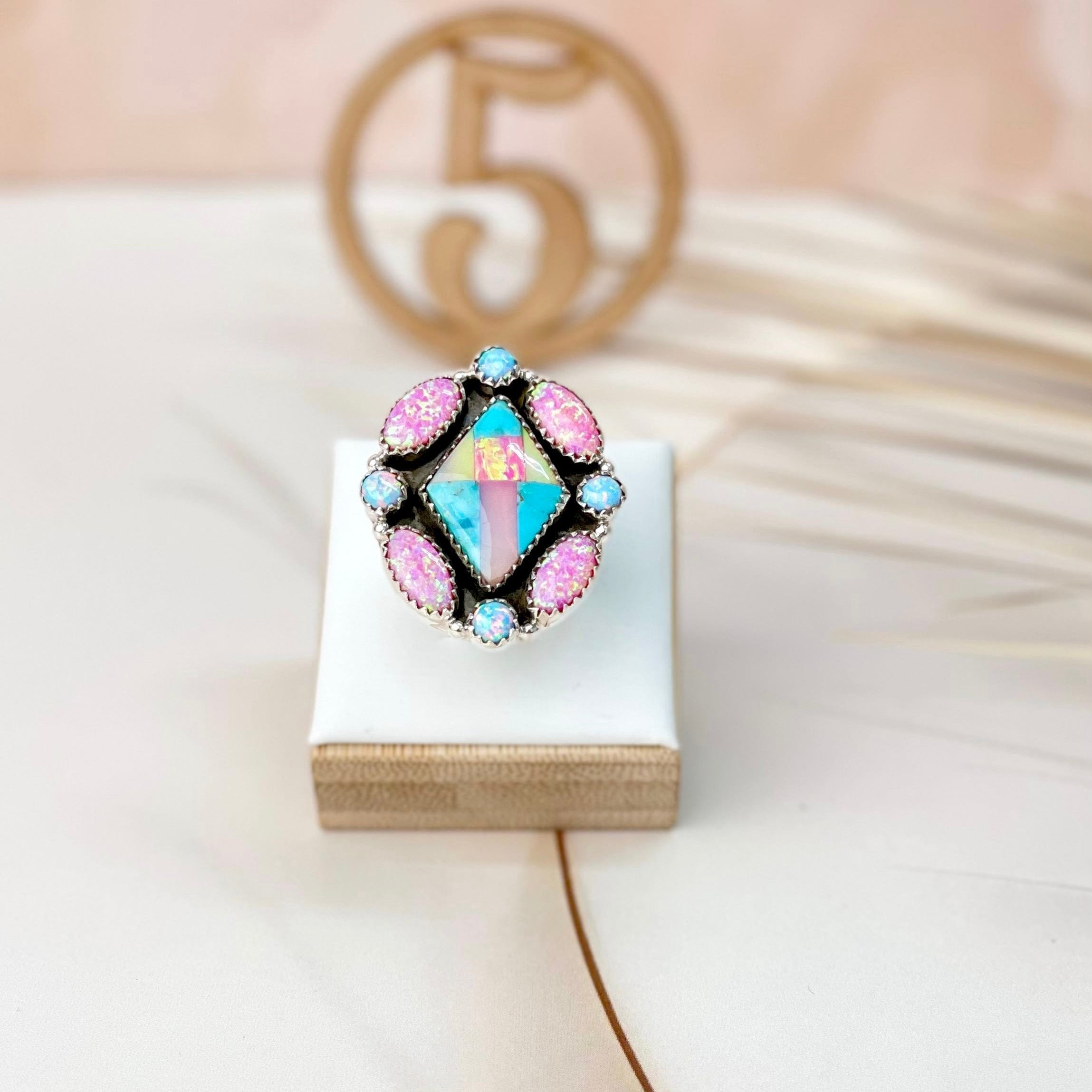 Only In Kandyland One Of A Kind Checkered Rings-Rings-Krush Kandy, Women's Online Fashion Boutique Located in Phoenix, Arizona (Scottsdale Area)