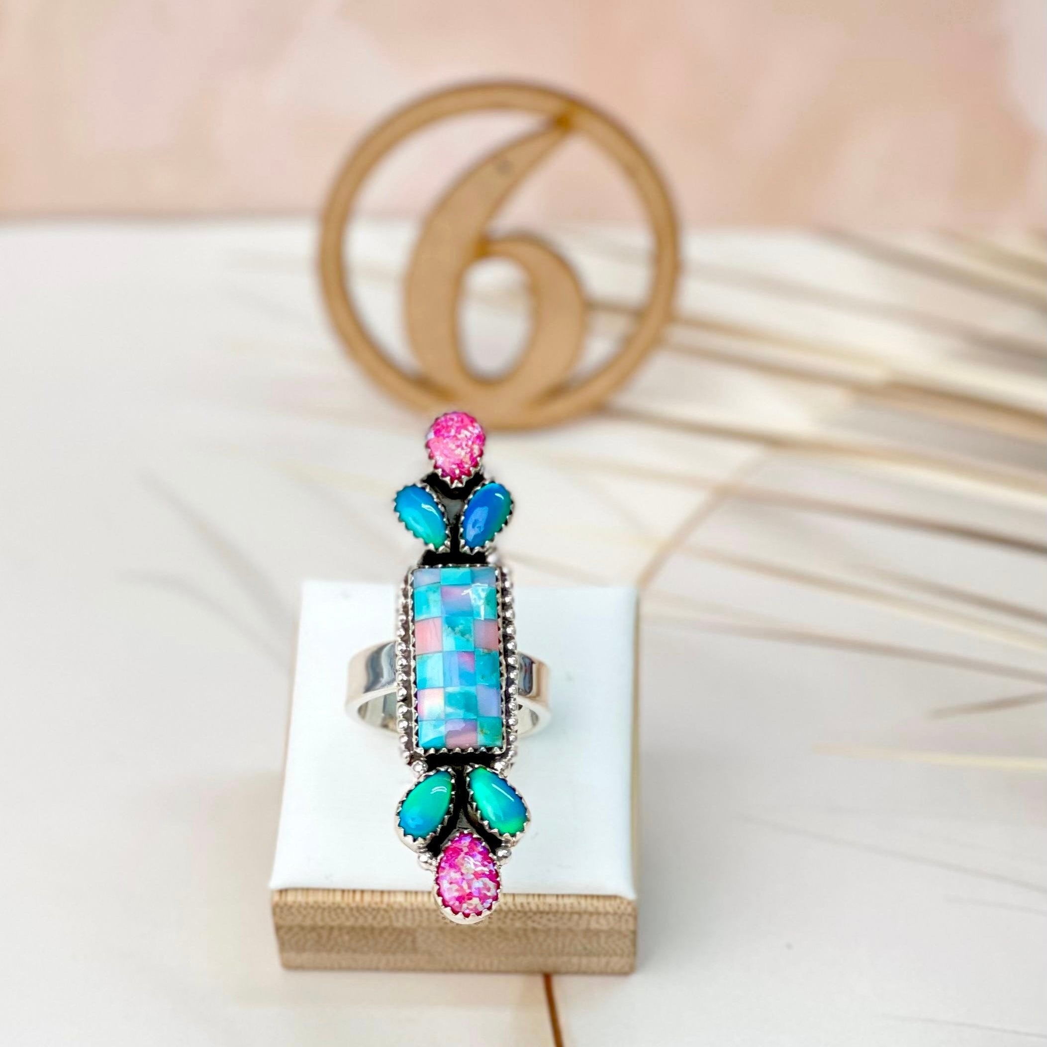 Only In Kandyland One Of A Kind Checkered Rings-Rings-Krush Kandy, Women's Online Fashion Boutique Located in Phoenix, Arizona (Scottsdale Area)