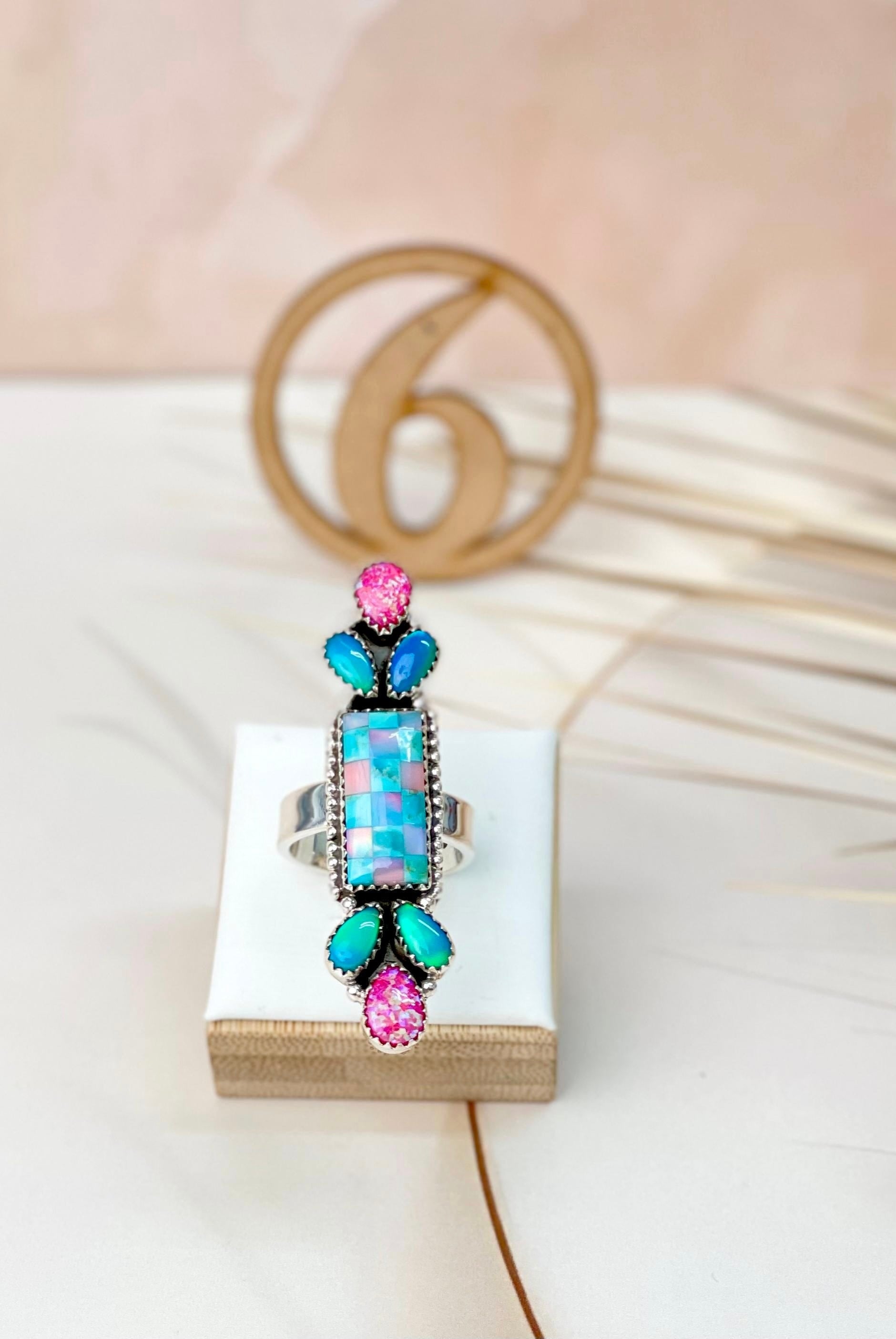 Only In Kandyland One Of A Kind Checkered Rings-Rings-Krush Kandy, Women's Online Fashion Boutique Located in Phoenix, Arizona (Scottsdale Area)