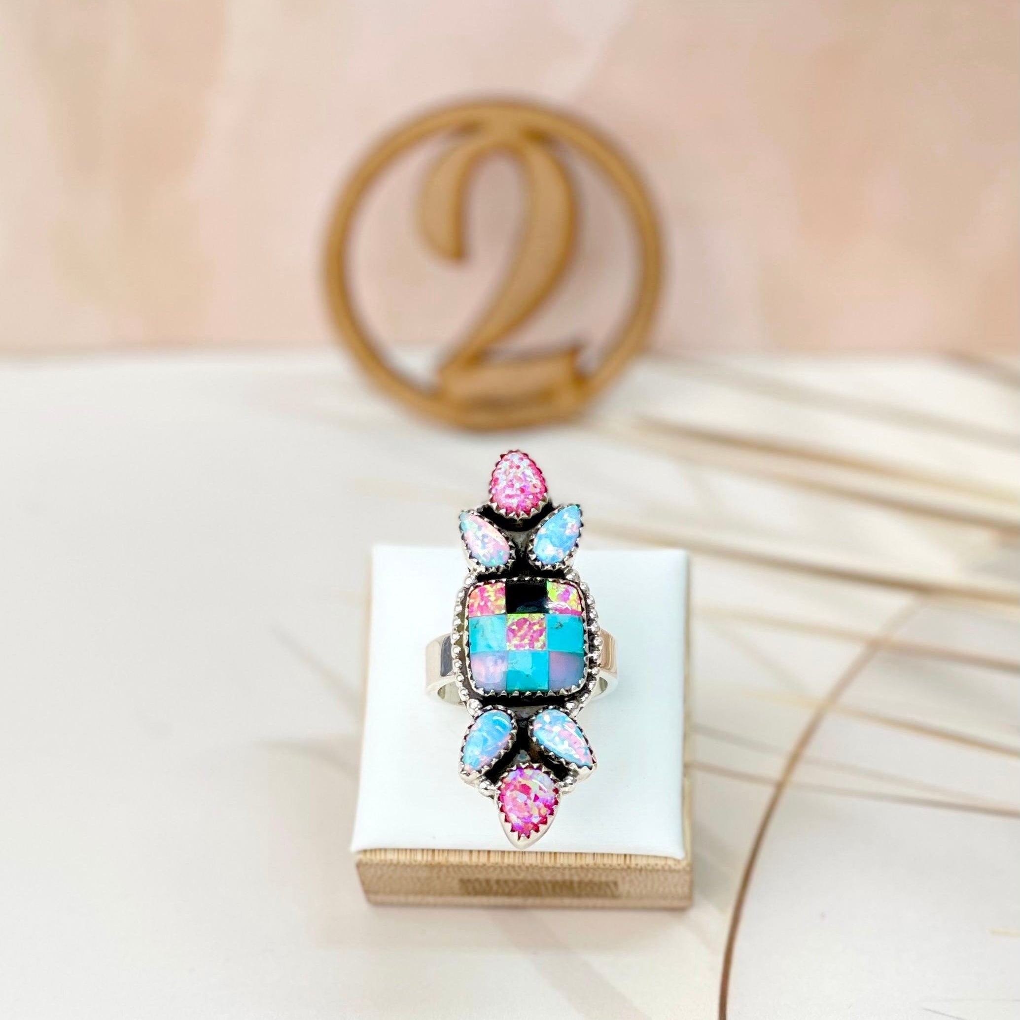 Mystical Checkered Rings-Rings-Krush Kandy, Women's Online Fashion Boutique Located in Phoenix, Arizona (Scottsdale Area)