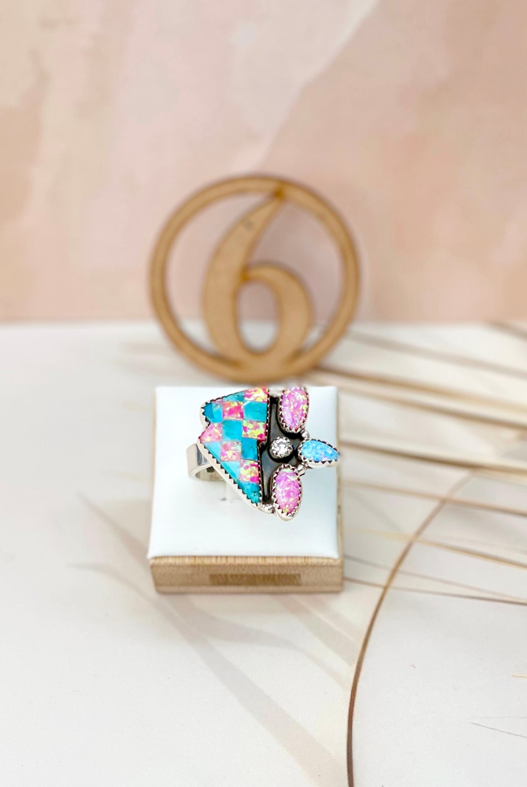 Mystical Checkered Rings-Rings-Krush Kandy, Women's Online Fashion Boutique Located in Phoenix, Arizona (Scottsdale Area)