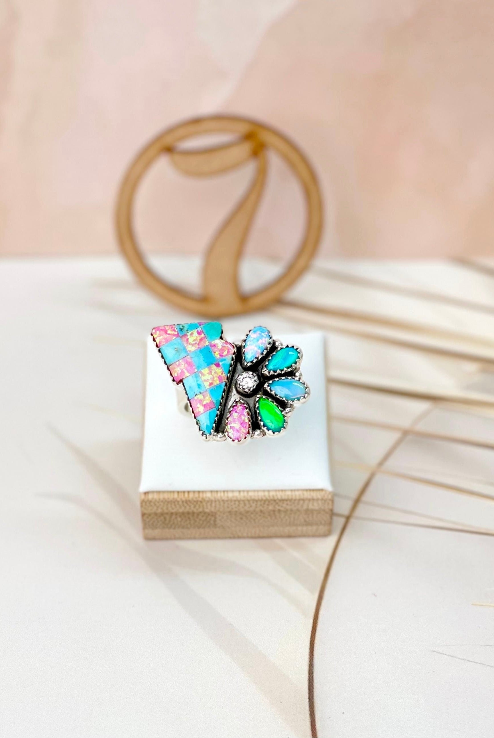 Mystical Checkered Rings-Rings-Krush Kandy, Women's Online Fashion Boutique Located in Phoenix, Arizona (Scottsdale Area)