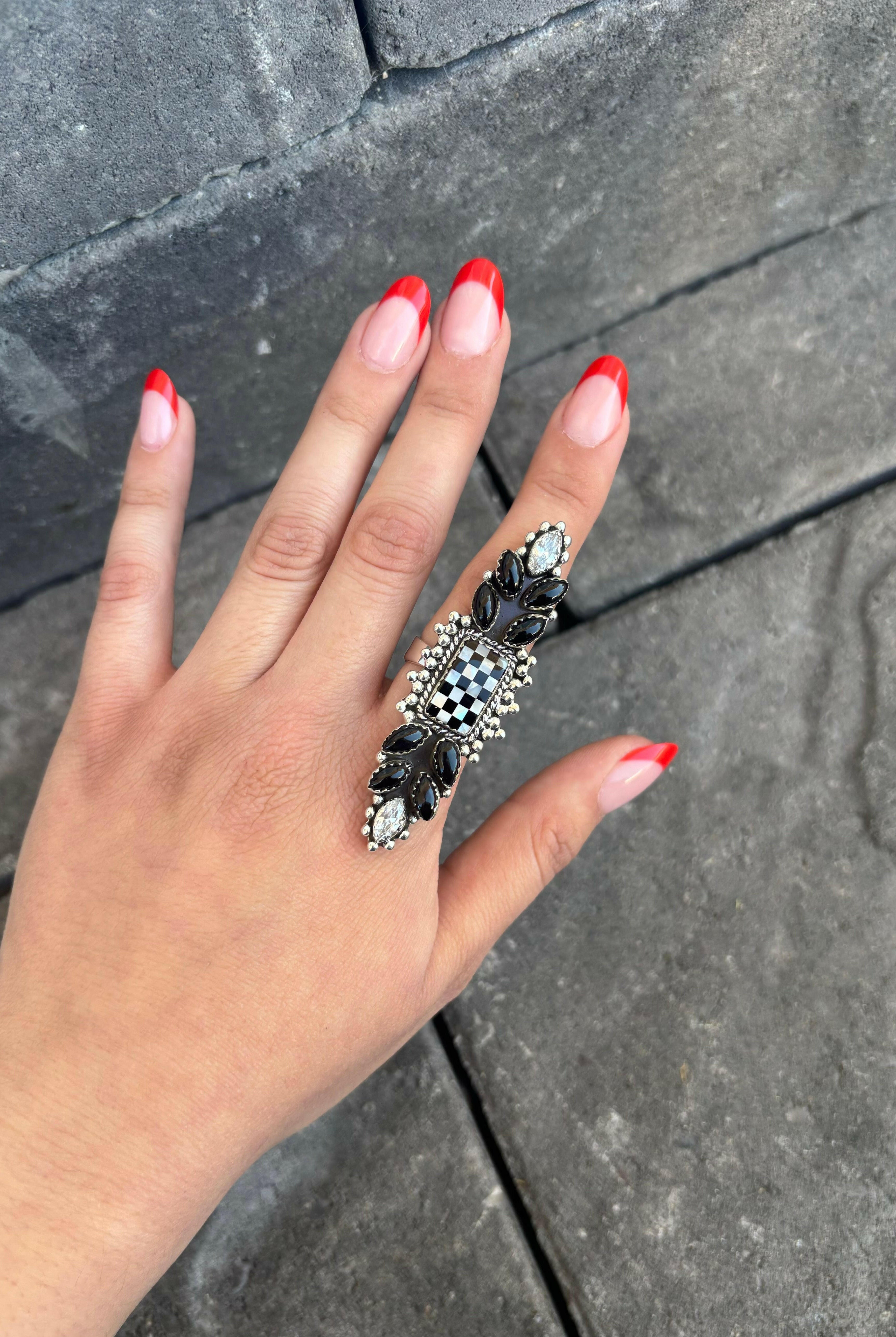Checkmate Stone Ring | PREORDER NOW OPEN-Crawler Rings-Krush Kandy, Women's Online Fashion Boutique Located in Phoenix, Arizona (Scottsdale Area)