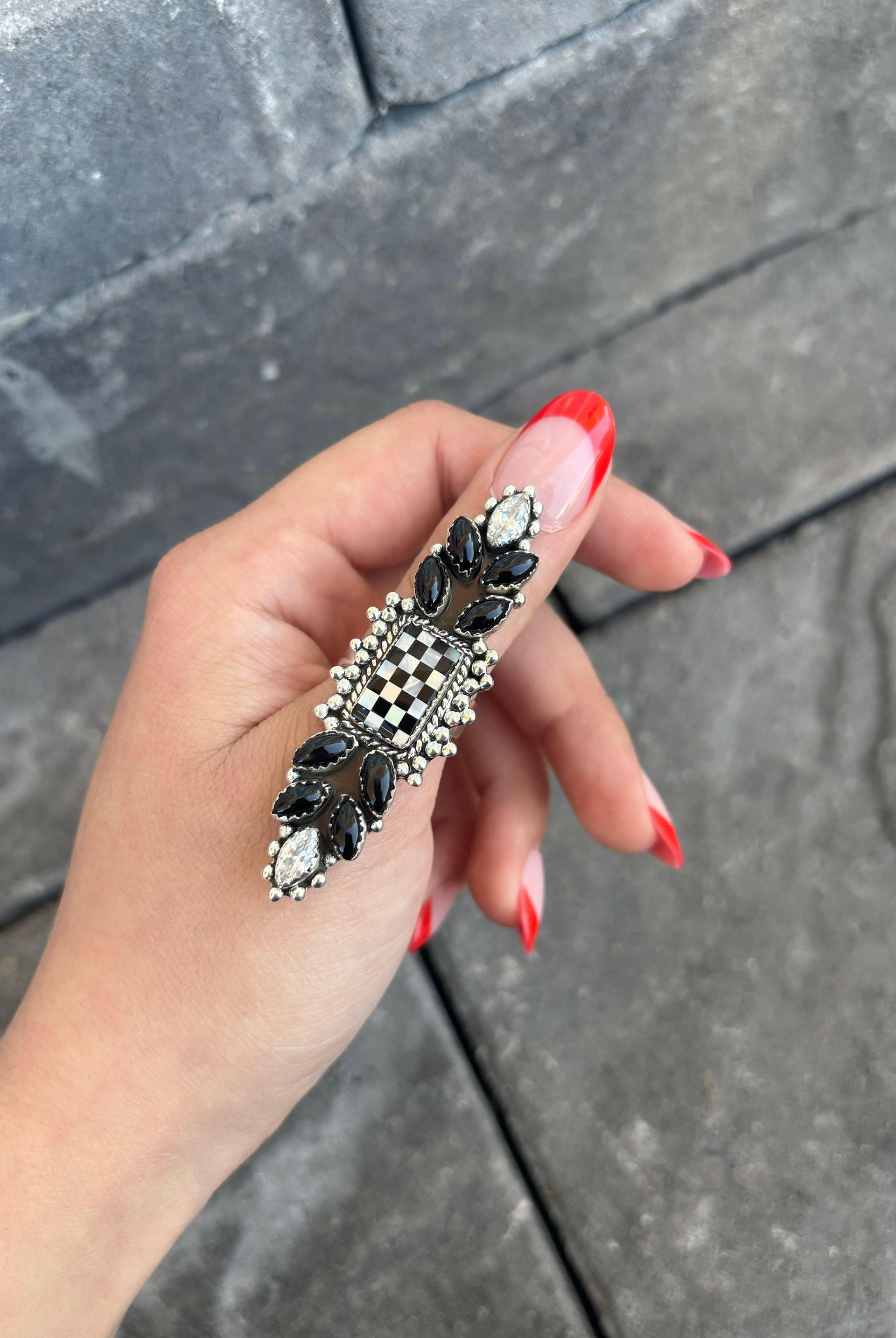 Checkmate Stone Ring | PREORDER NOW OPEN-Crawler Rings-Krush Kandy, Women's Online Fashion Boutique Located in Phoenix, Arizona (Scottsdale Area)