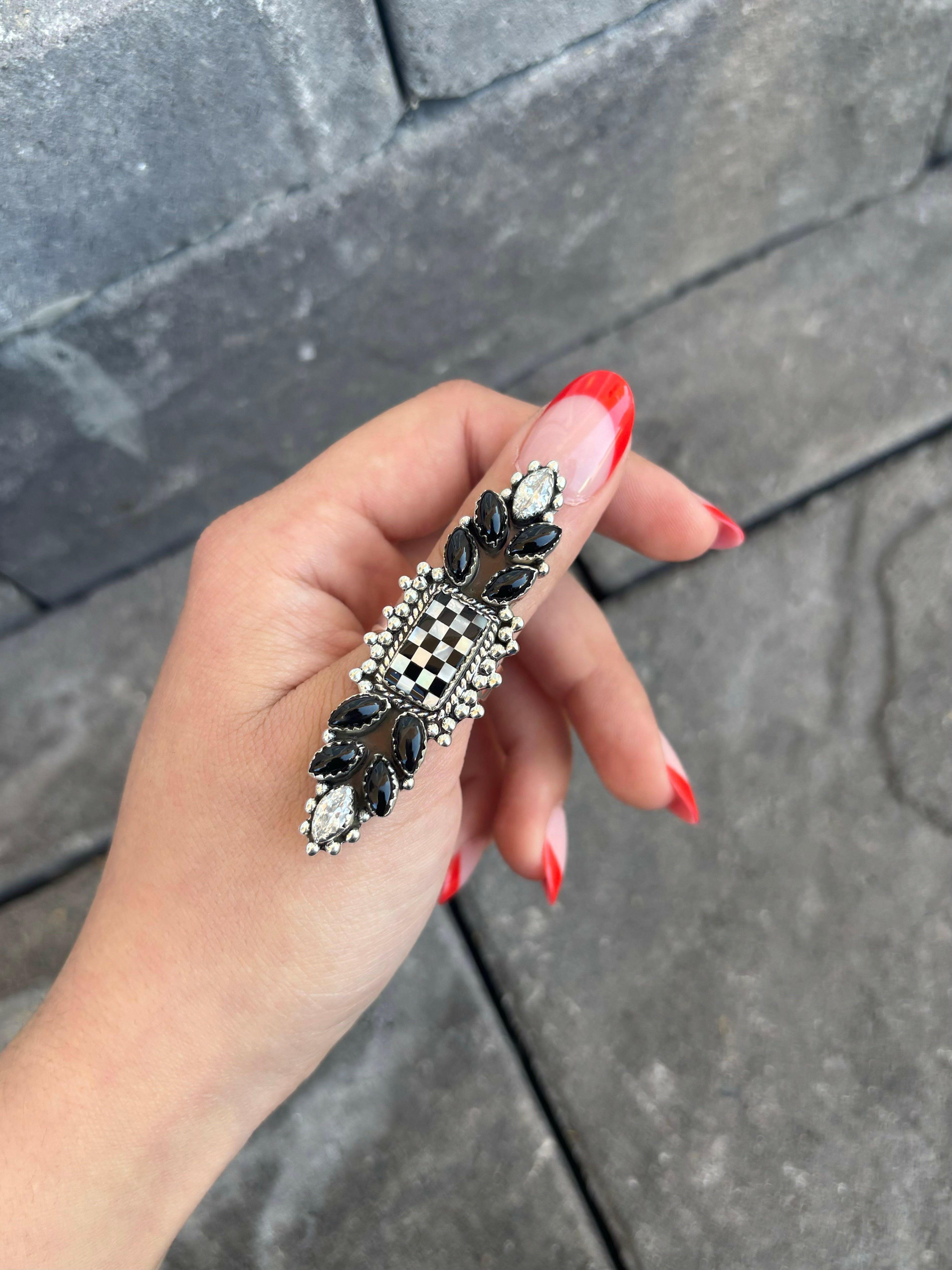 Checkmate Stone Ring | PREORDER NOW OPEN-Crawler Rings-Krush Kandy, Women's Online Fashion Boutique Located in Phoenix, Arizona (Scottsdale Area)