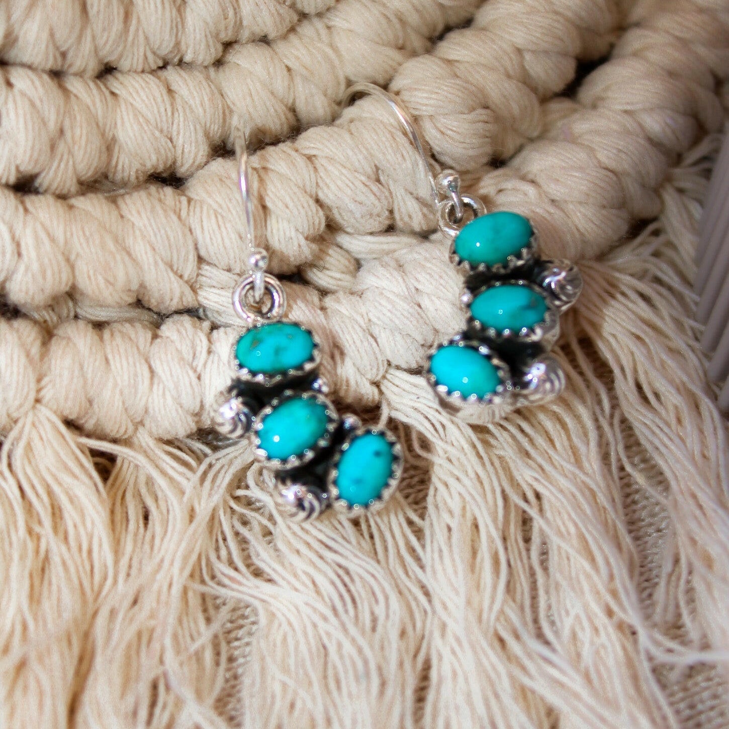 Half Cluster Stone Dangle Stone Earrings-Drop Earrings-Krush Kandy, Women's Online Fashion Boutique Located in Phoenix, Arizona (Scottsdale Area)