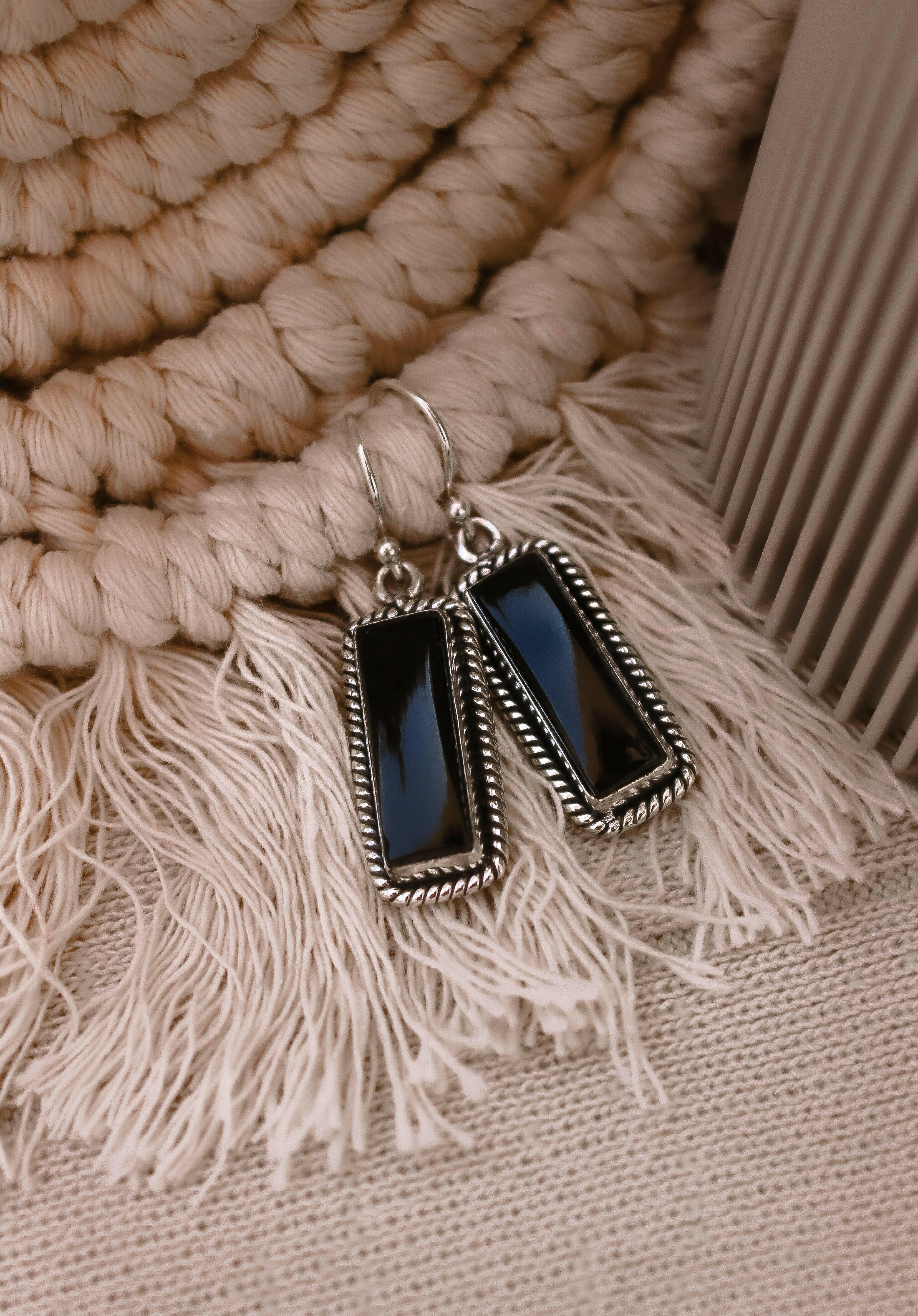 Single Bar Stone Earrings-Drop Earrings-Krush Kandy, Women's Online Fashion Boutique Located in Phoenix, Arizona (Scottsdale Area)