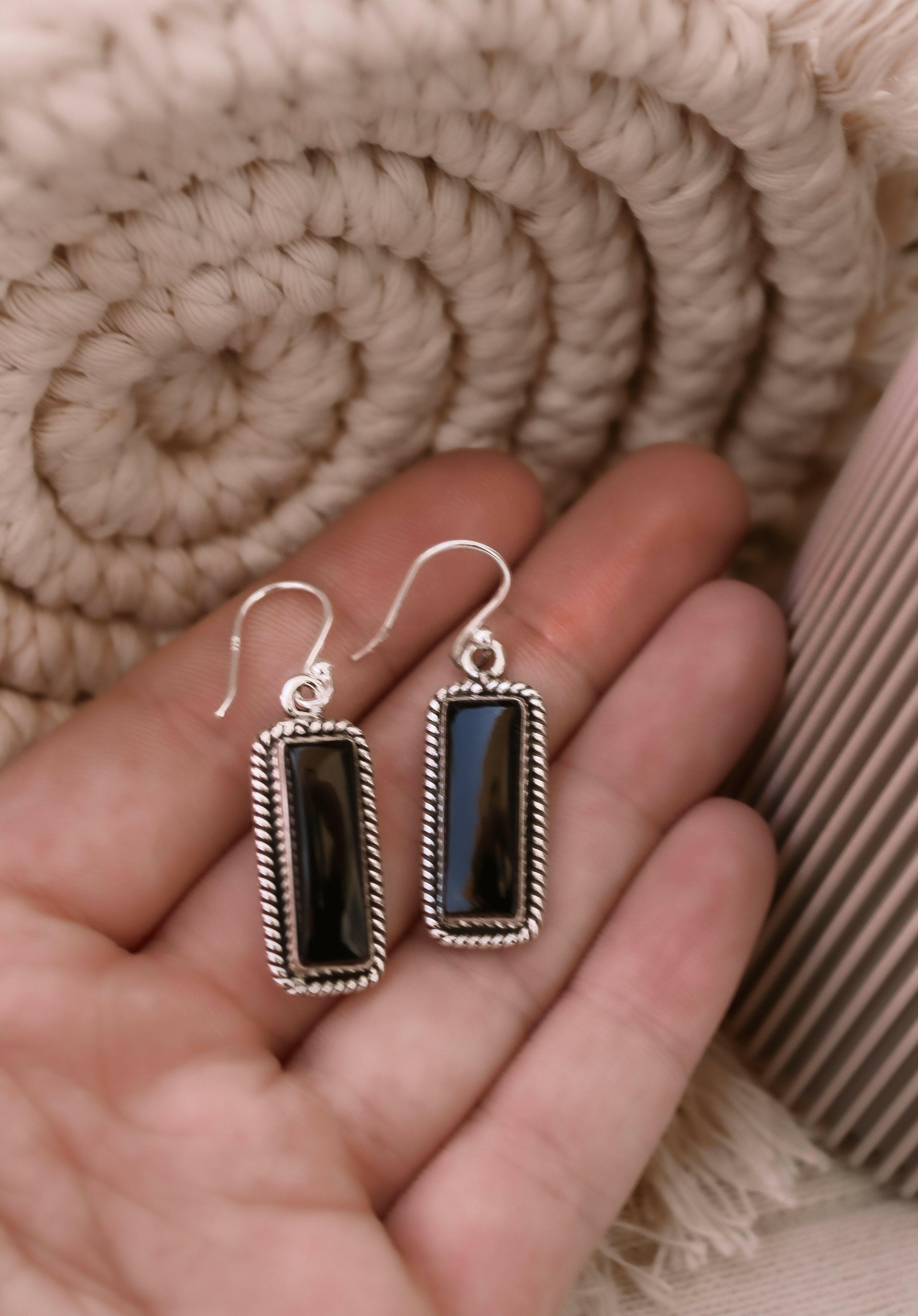 Single Bar Stone Earrings-Drop Earrings-Krush Kandy, Women's Online Fashion Boutique Located in Phoenix, Arizona (Scottsdale Area)