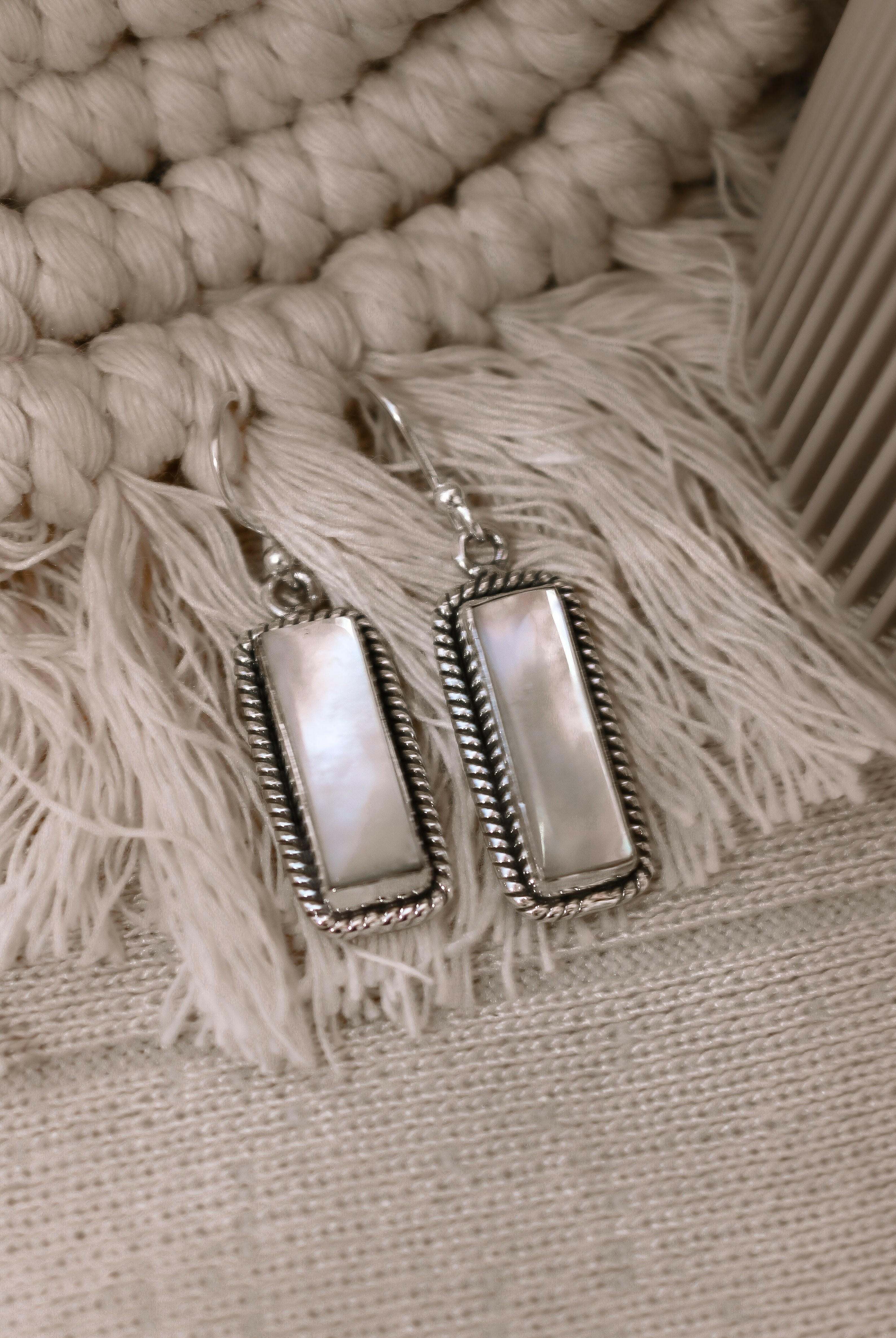 Single Bar Stone Earrings-Drop Earrings-Krush Kandy, Women's Online Fashion Boutique Located in Phoenix, Arizona (Scottsdale Area)