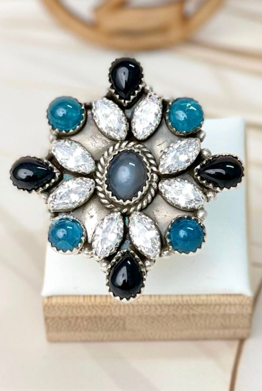 Stargazer Moonstone Rings-Rings-Krush Kandy, Women's Online Fashion Boutique Located in Phoenix, Arizona (Scottsdale Area)