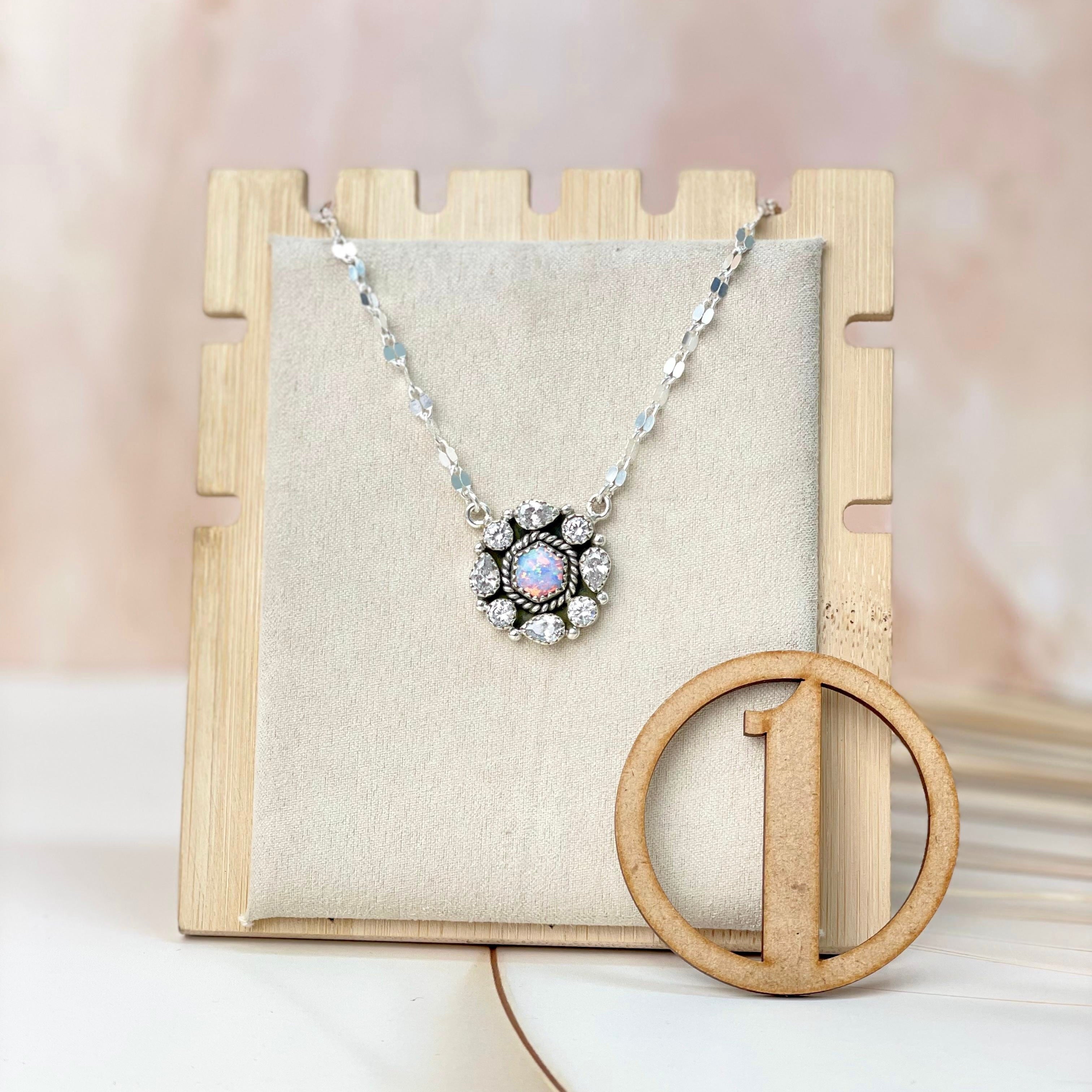 Crystal Krushes Stone Necklace-Necklaces-Krush Kandy, Women's Online Fashion Boutique Located in Phoenix, Arizona (Scottsdale Area)