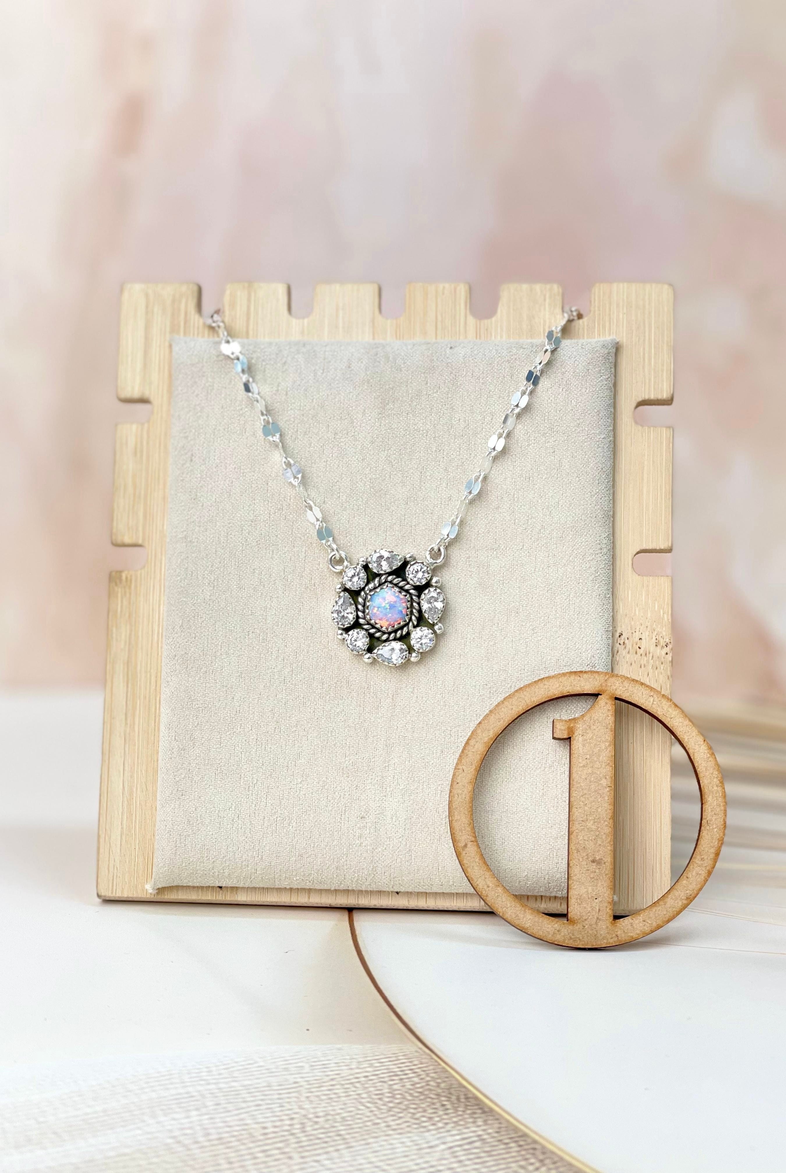 Crystal Krushes Stone Necklace-Necklaces-Krush Kandy, Women's Online Fashion Boutique Located in Phoenix, Arizona (Scottsdale Area)